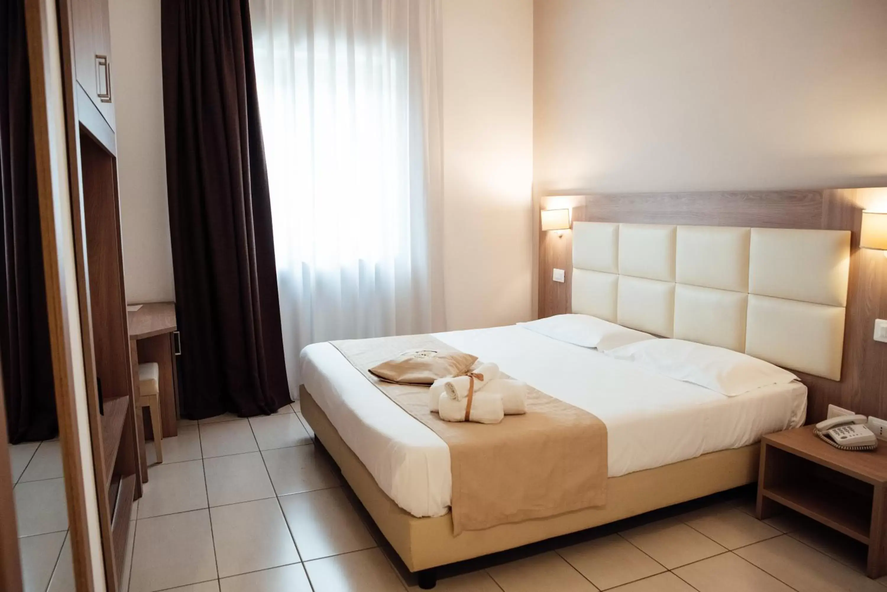 Bed in Hotel St. Giorgio