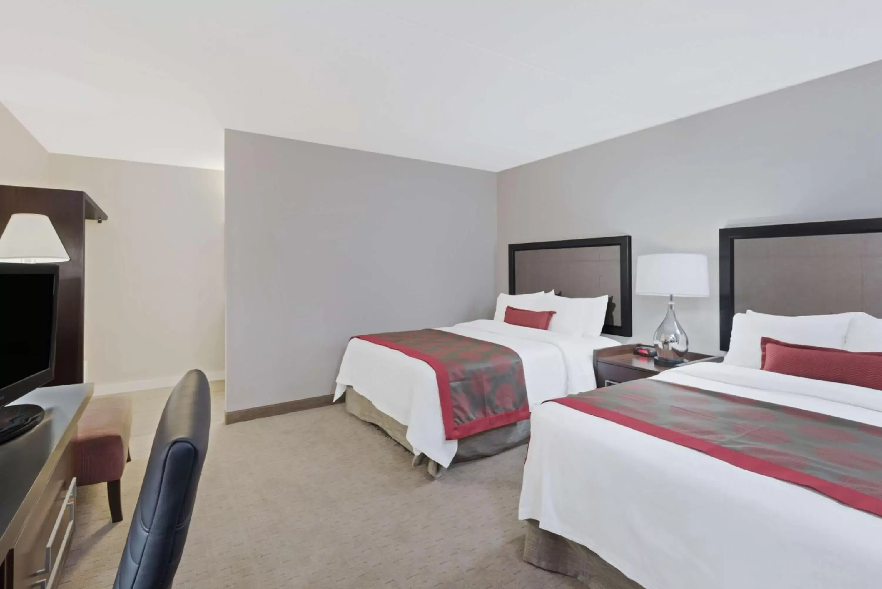 Double Room with Two Double Beds and Pool View - Non-Smoking in Ramada by Wyndham Boston