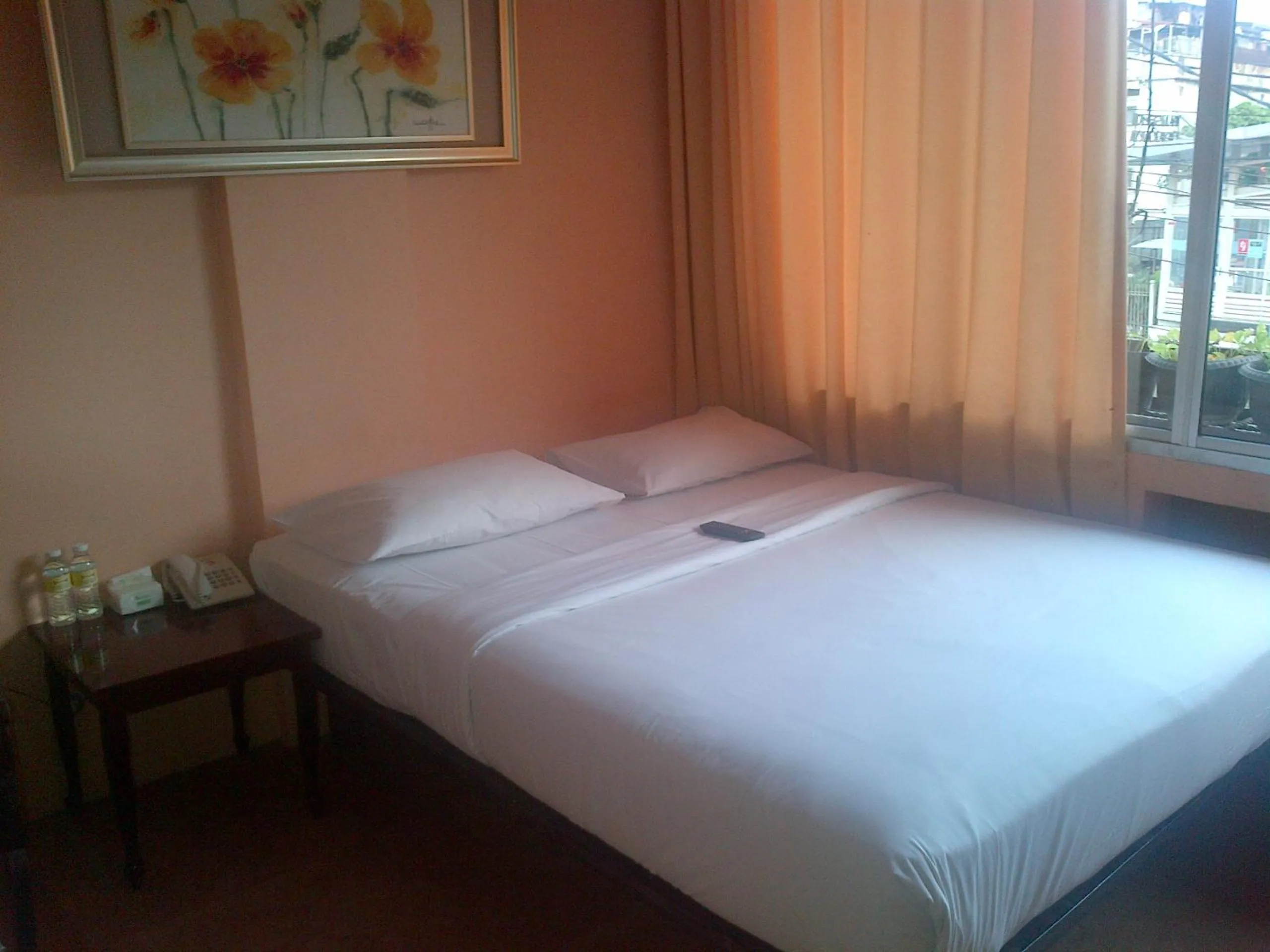 Bed in Twins Hotel