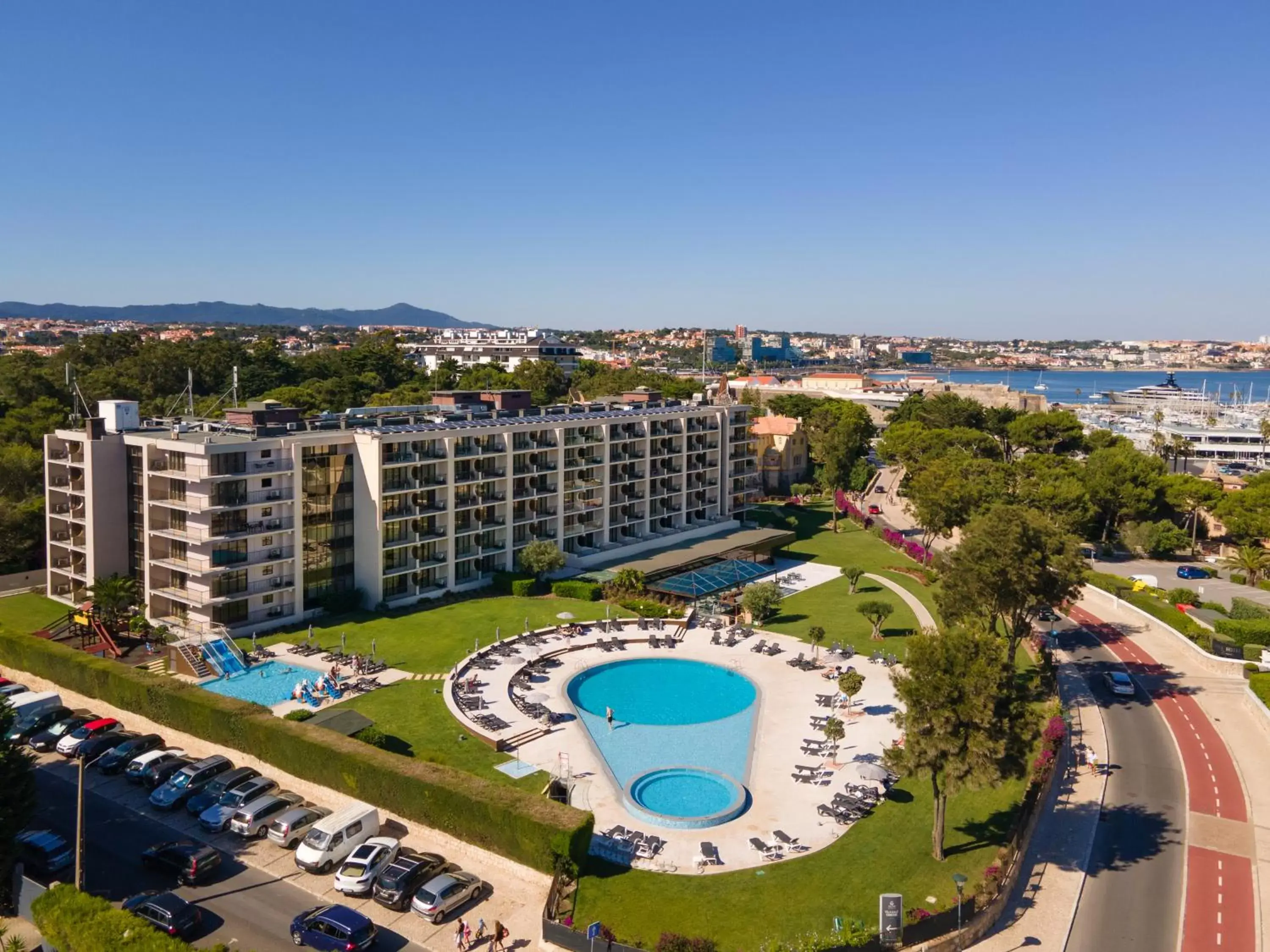 Pool view, Bird's-eye View in Vila Gale Cascais