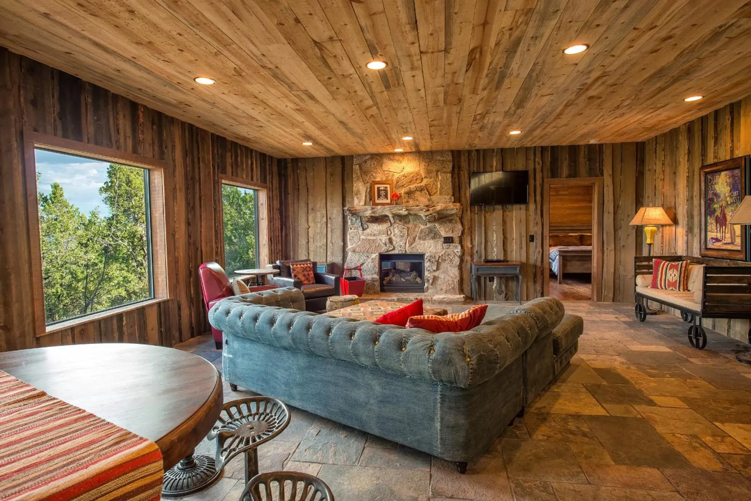 Living room, Seating Area in Zion Mountain Ranch