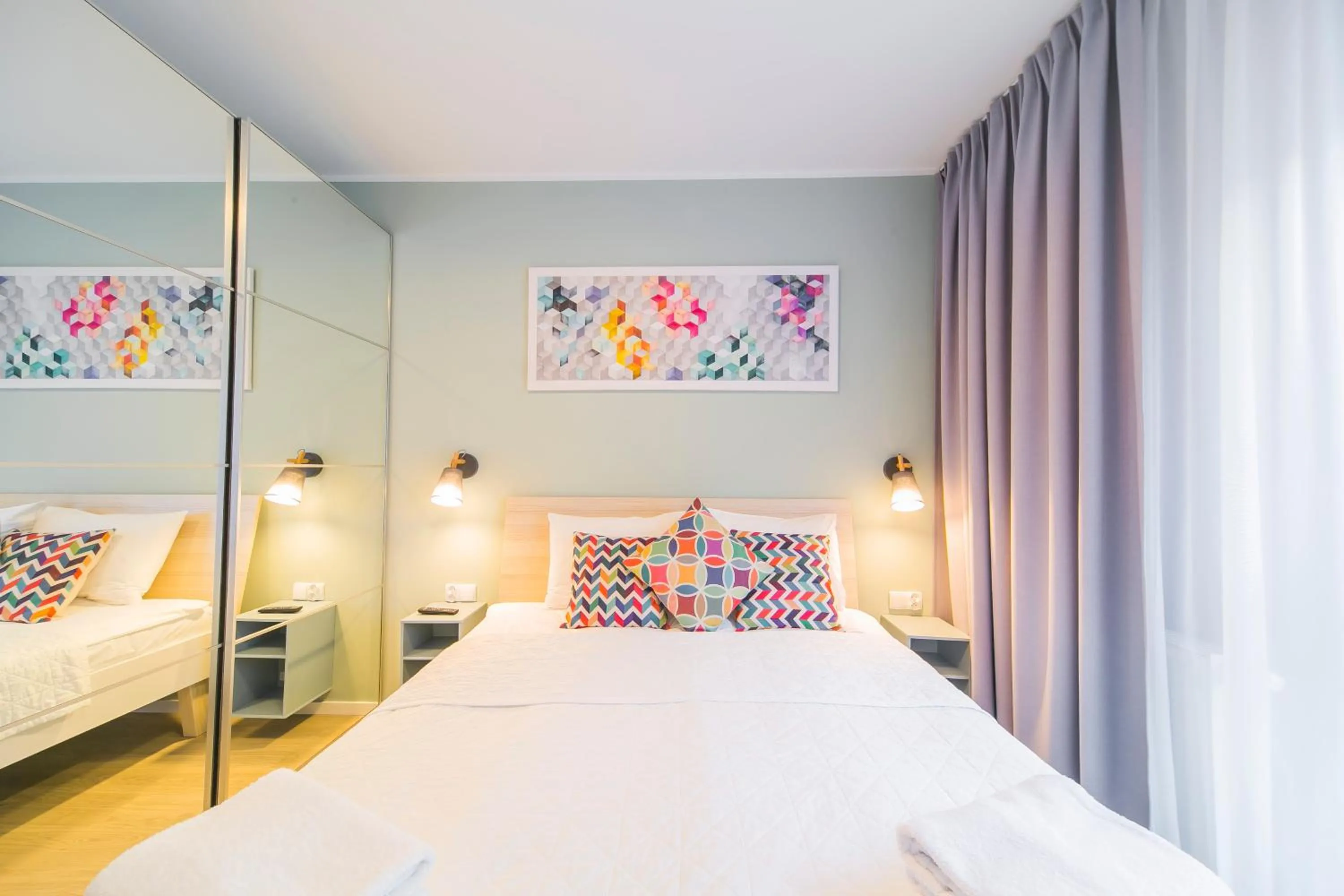 Bedroom, Bed in GRANO APARTMENTS Gdańsk Motława SPA & Wellness