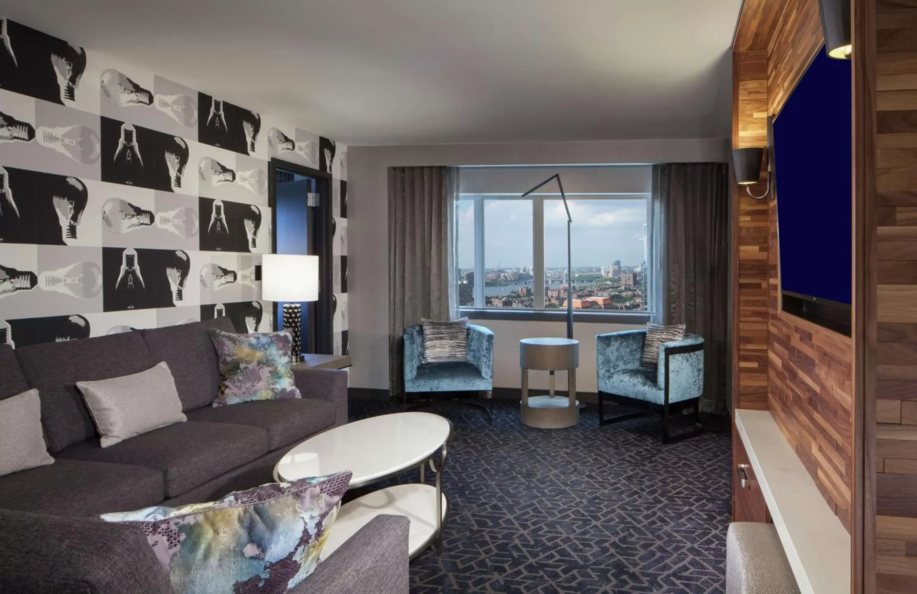 Bedroom, Seating Area in Hilton Boston Back Bay