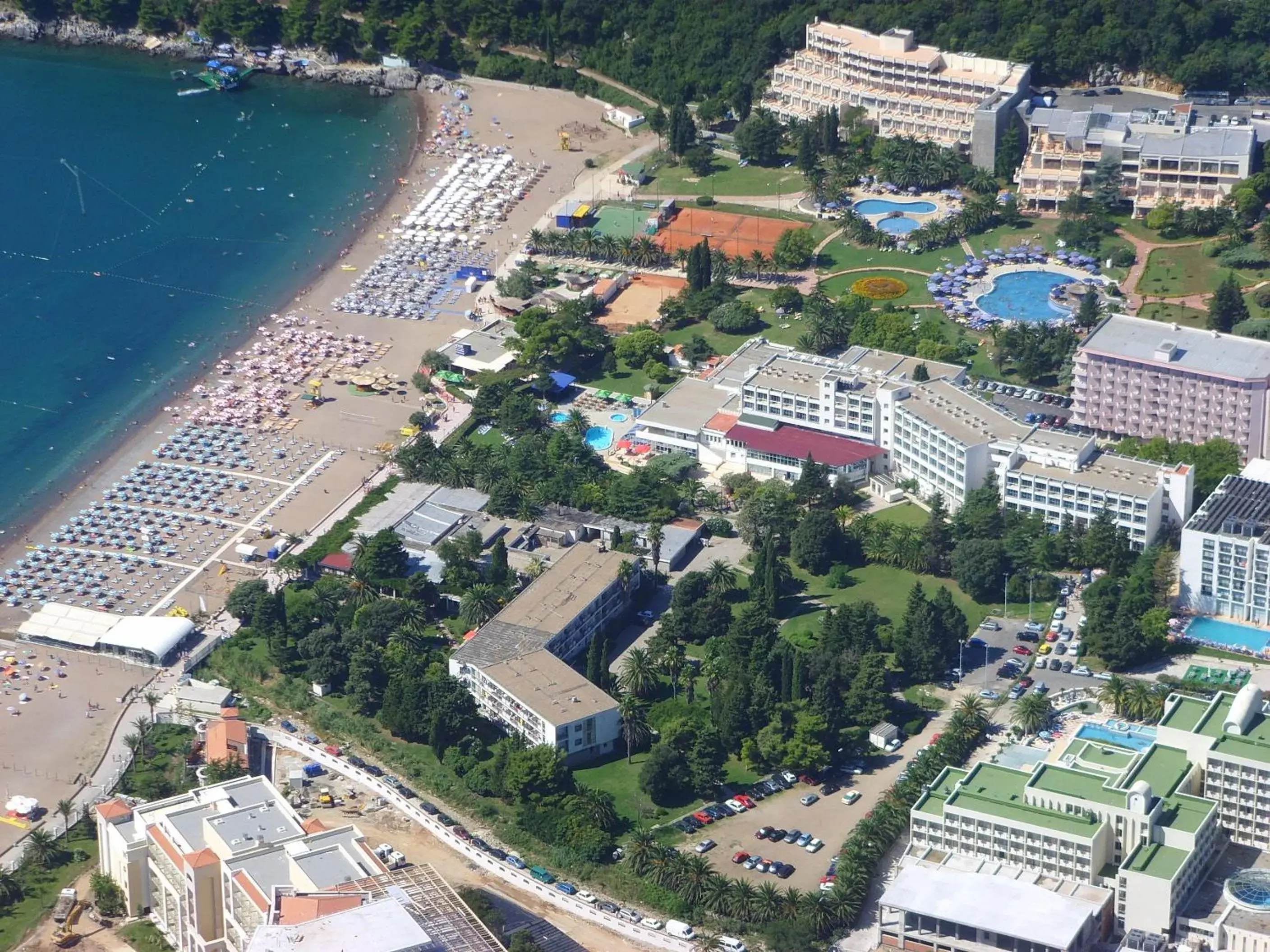 Bird's eye view, Bird's-eye View in Montenegro Beach Resort