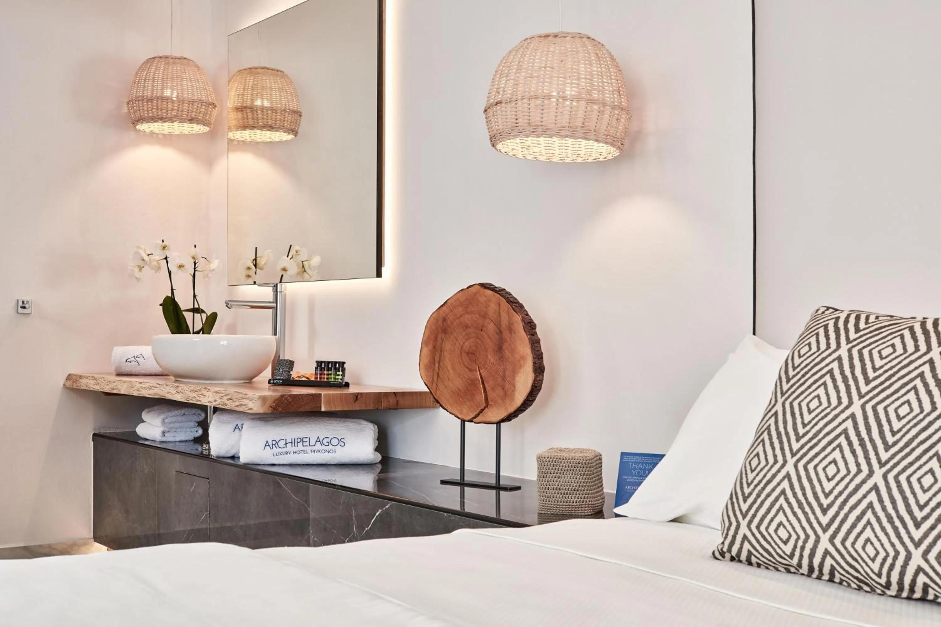 Bed in Archipelagos Hotel - Small Luxury Hotels of the World