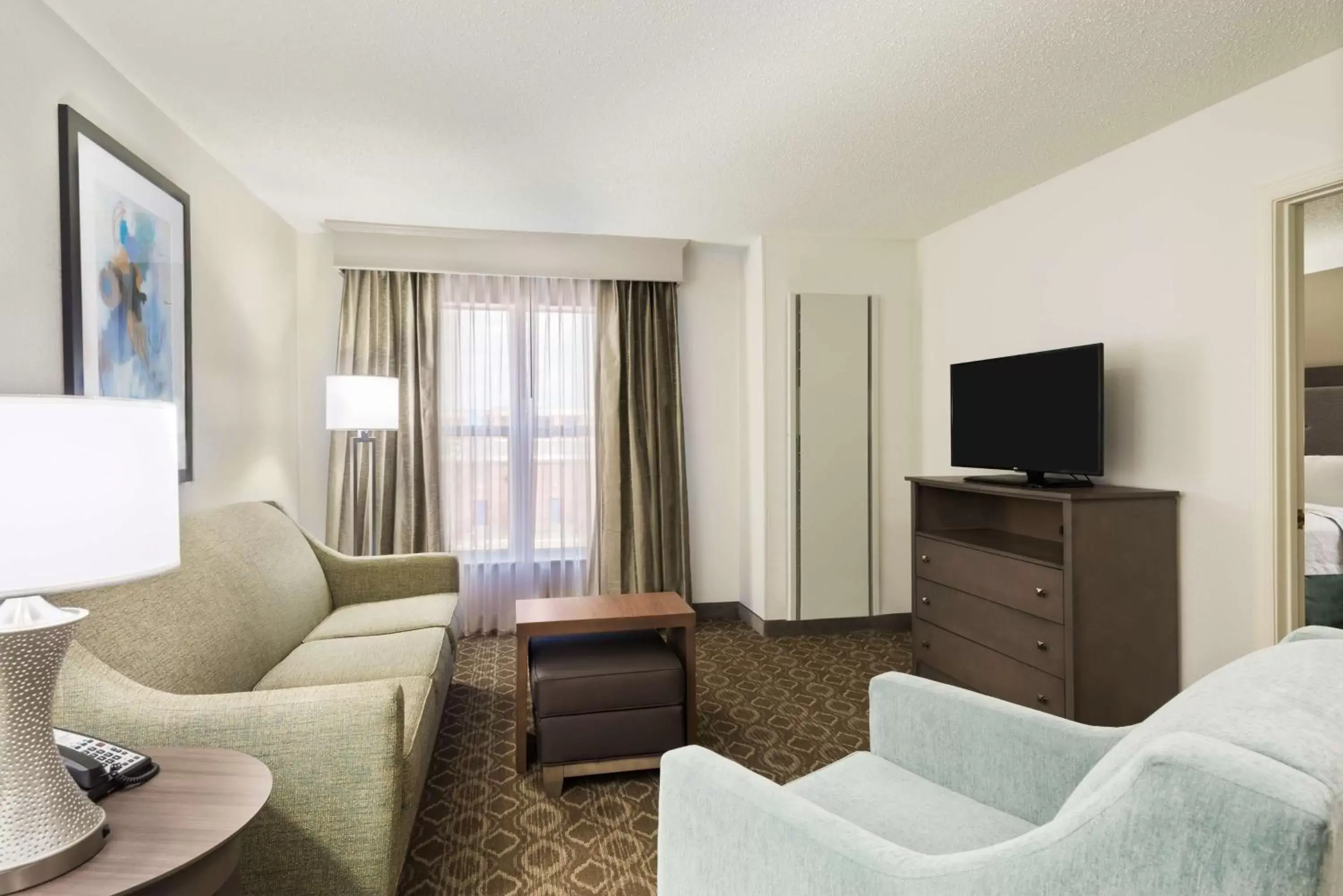 Living room, Seating Area in Homewood Suites by Hilton Baton Rouge