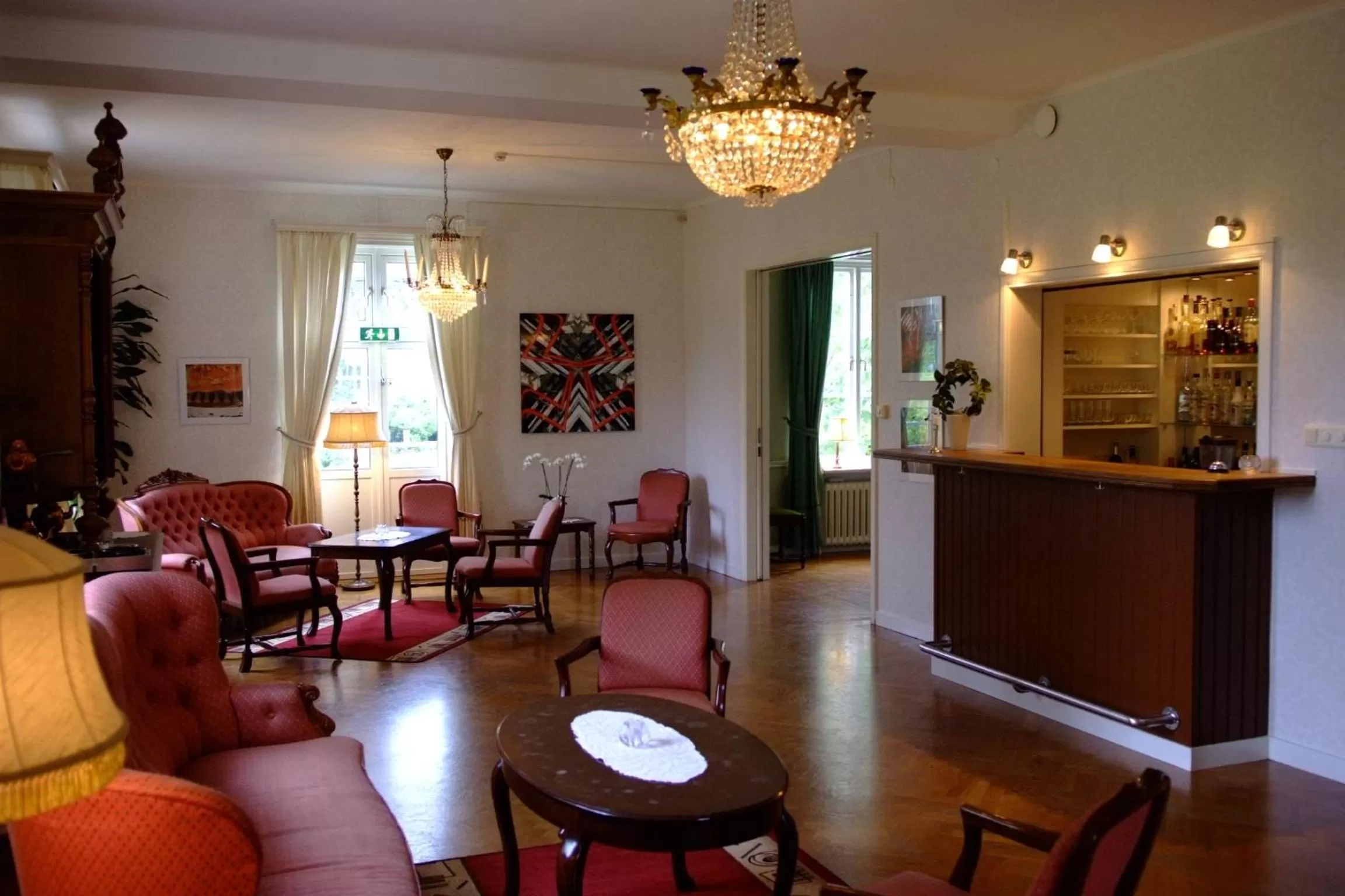 Lounge or bar in Långshyttans Brukshotell