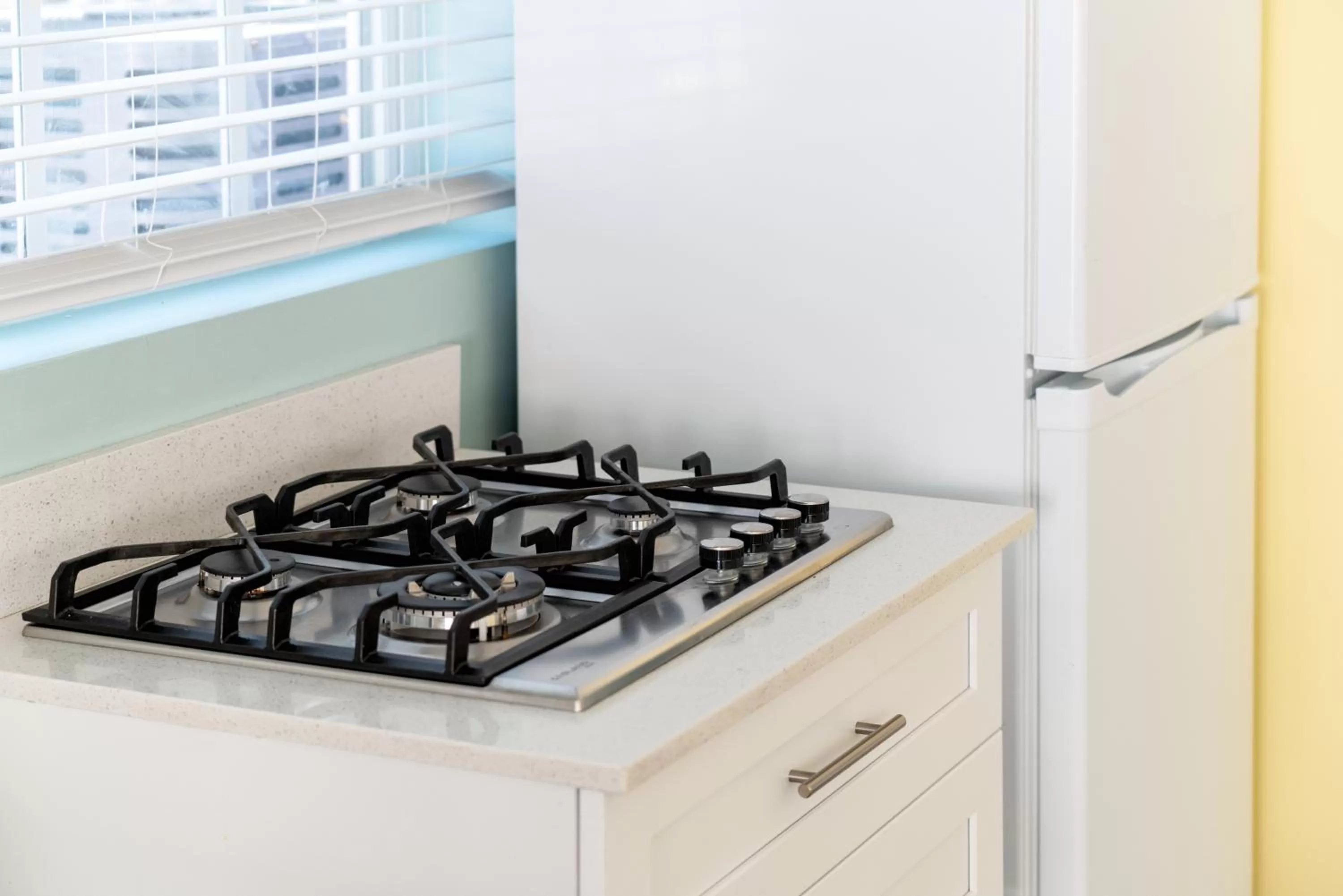 Communal kitchen in Rainbow Bend Resort