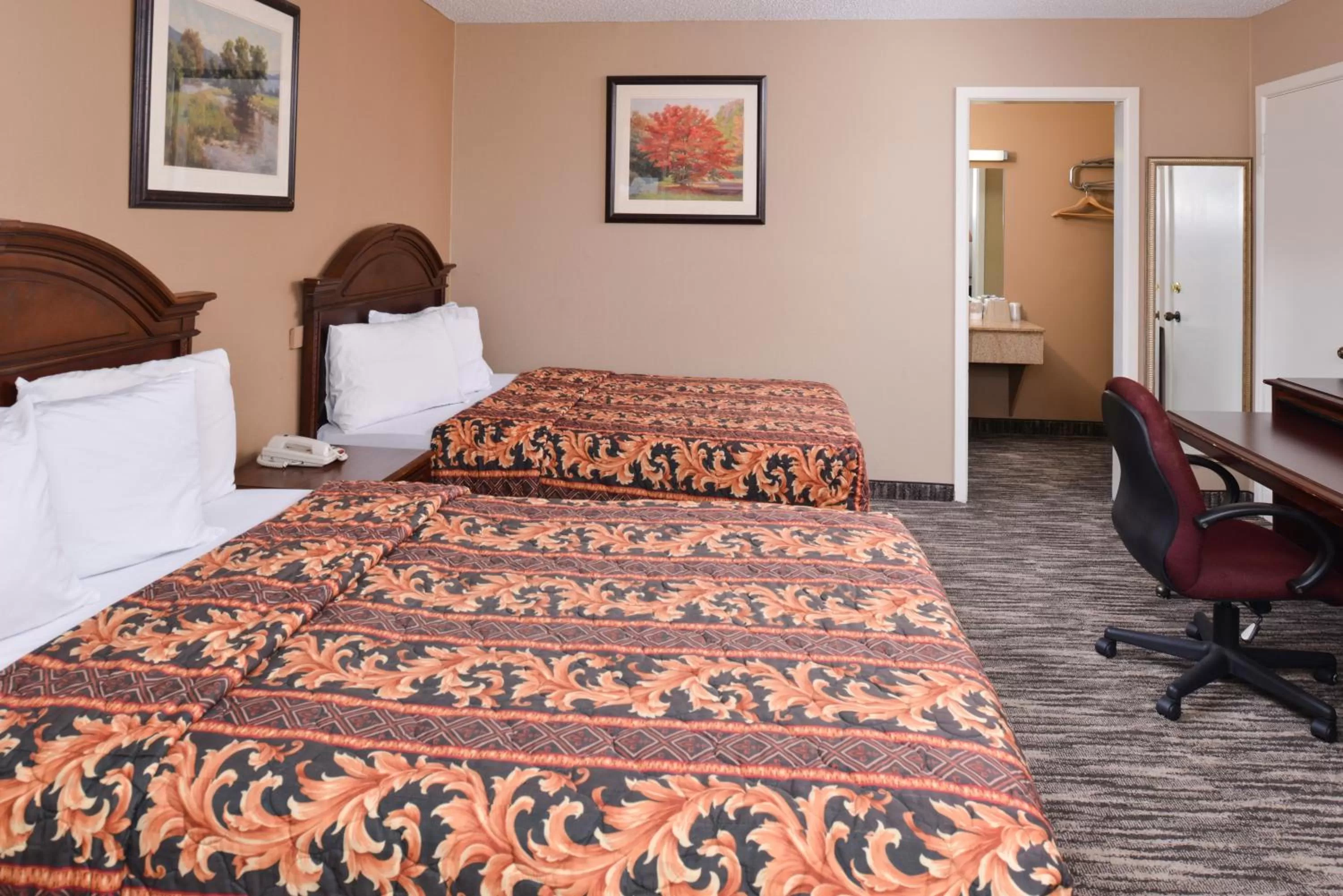 Bed in Ranch House Motel