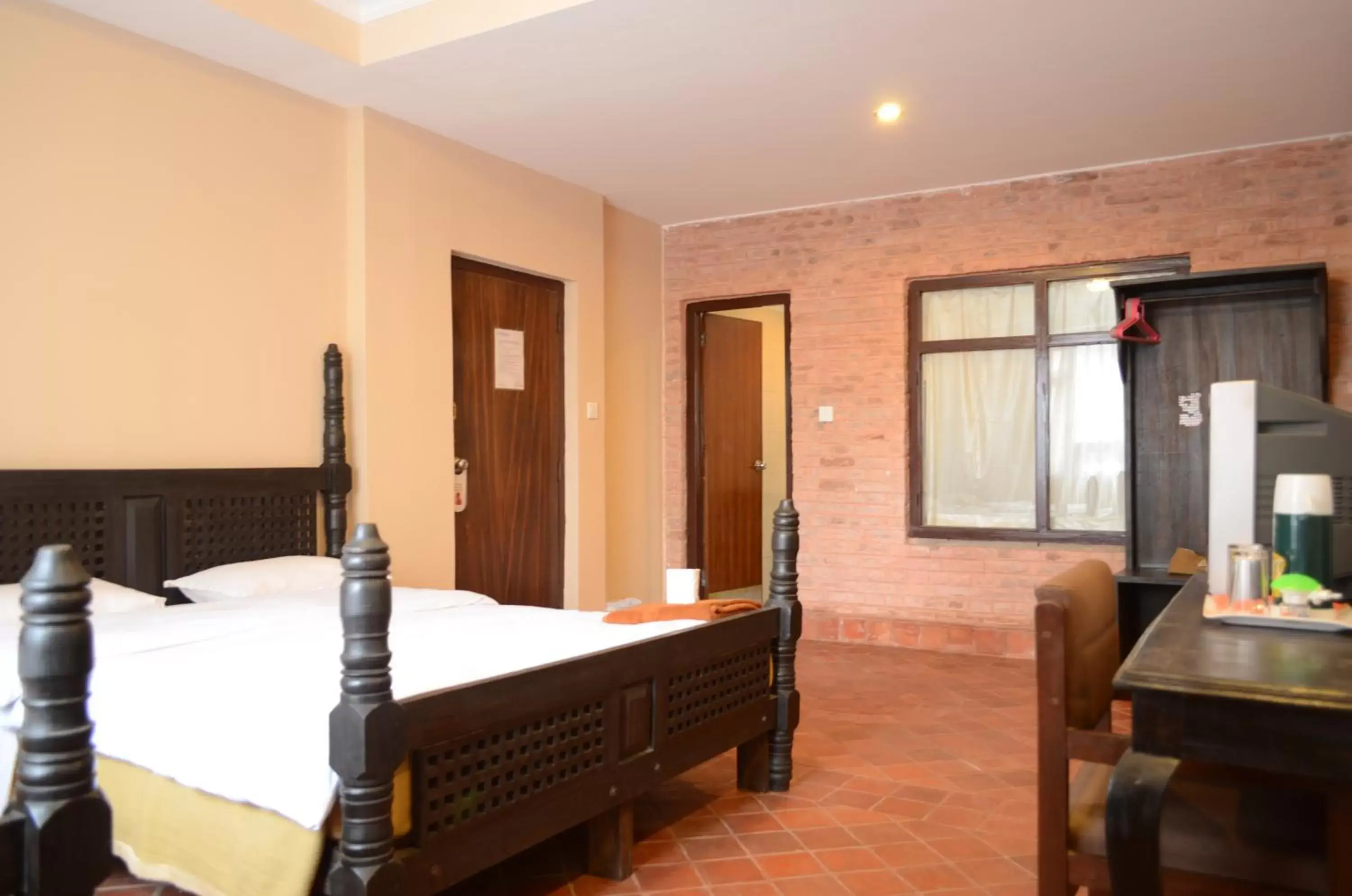 Bed in Hotel Ganesh Himal