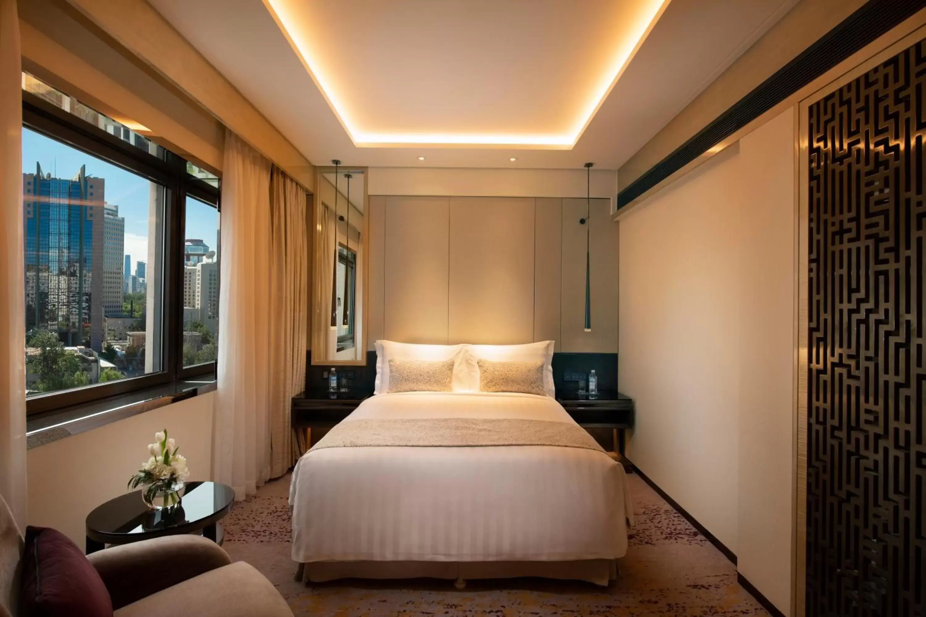 Bedroom, Bed in Kempinski Hotel Beijing Yansha Center