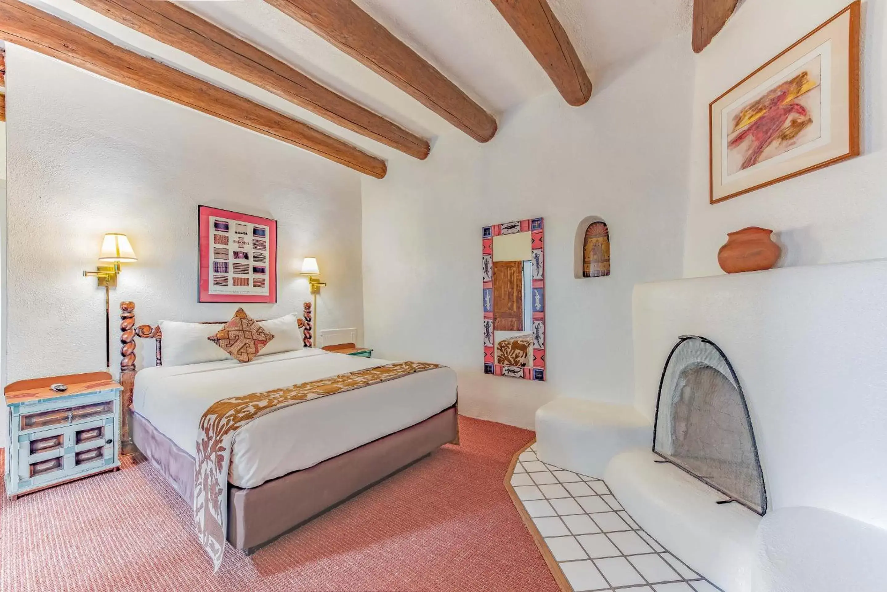 Bed in The Historic Taos Inn