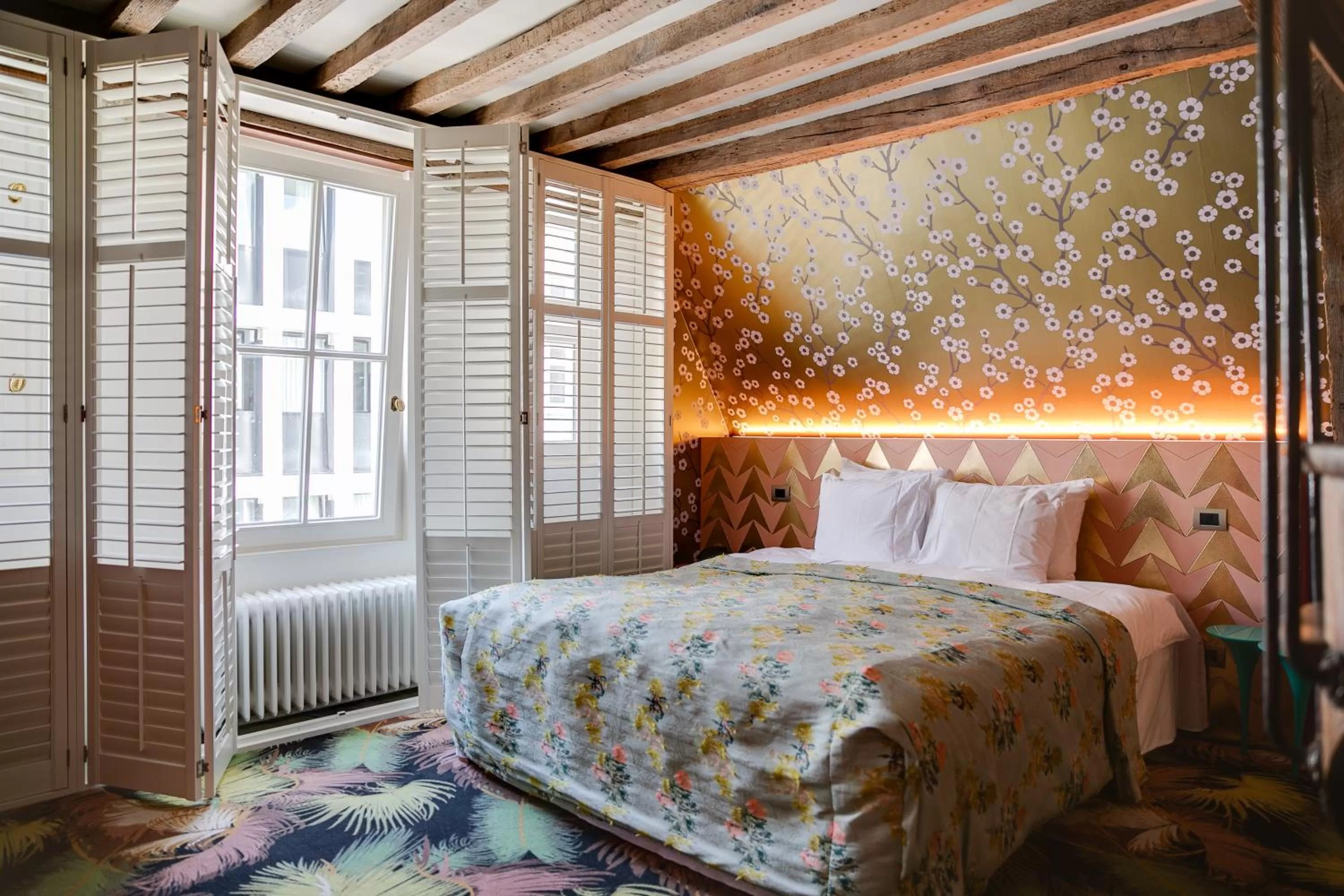 Bed in Hotel De Witte Lelie -Small Luxury Hotels of the World