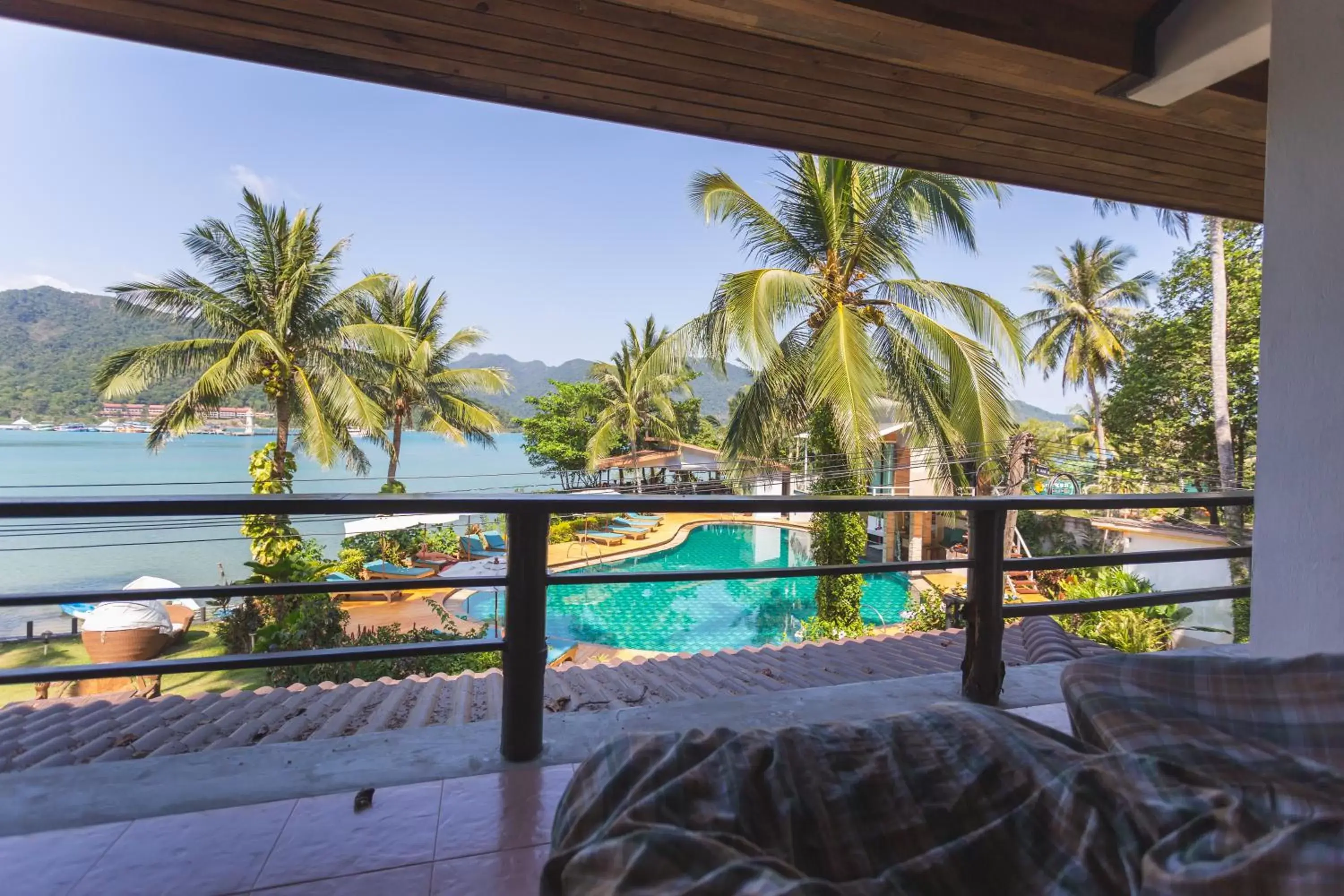 Balcony/Terrace, Pool View in Resolution Resort