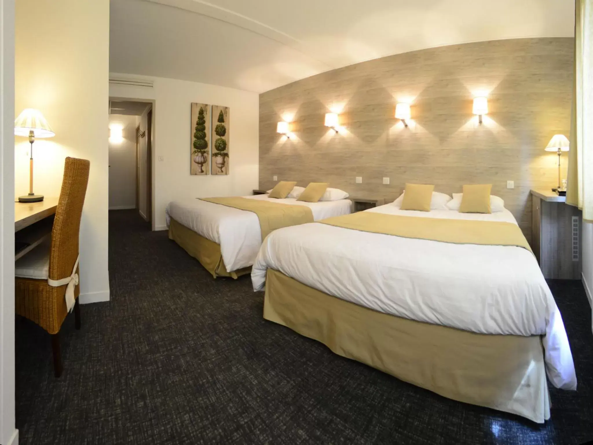 Bedroom, Bed in Hotel Les Terrasses