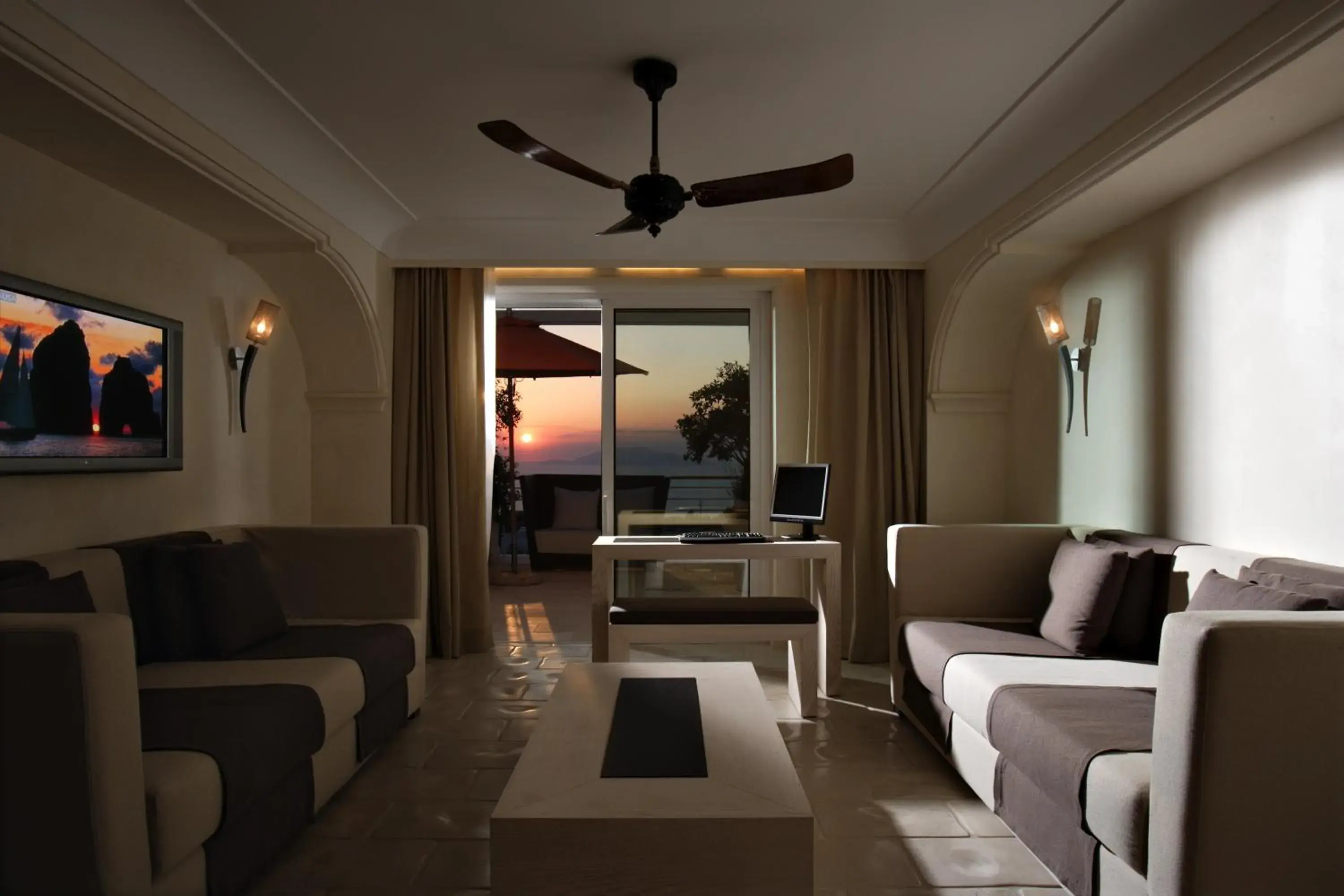 Balcony/Terrace, Seating Area in Capri Palace Jumeirah