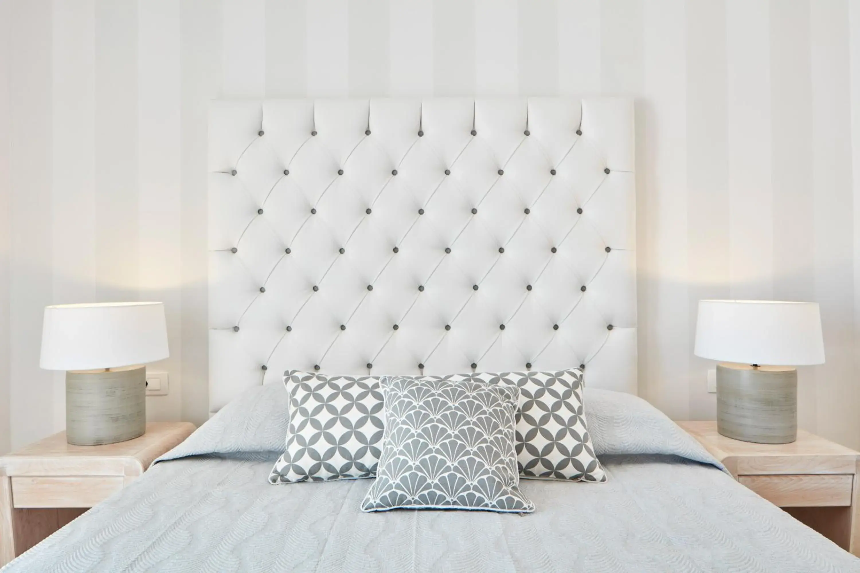 Decorative detail, Bed in Santorini Palace