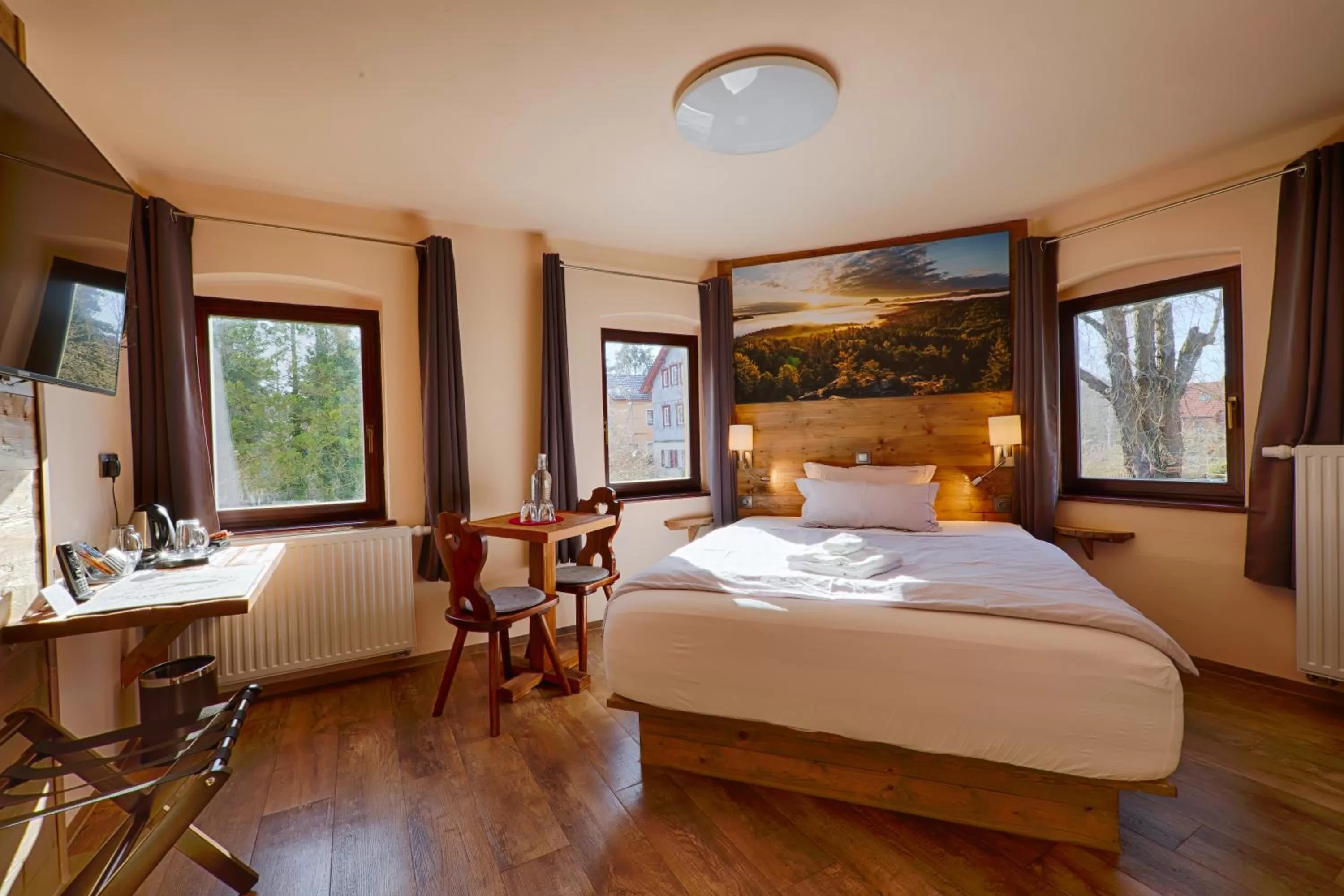 Bed in Sennerhütte Landhotel