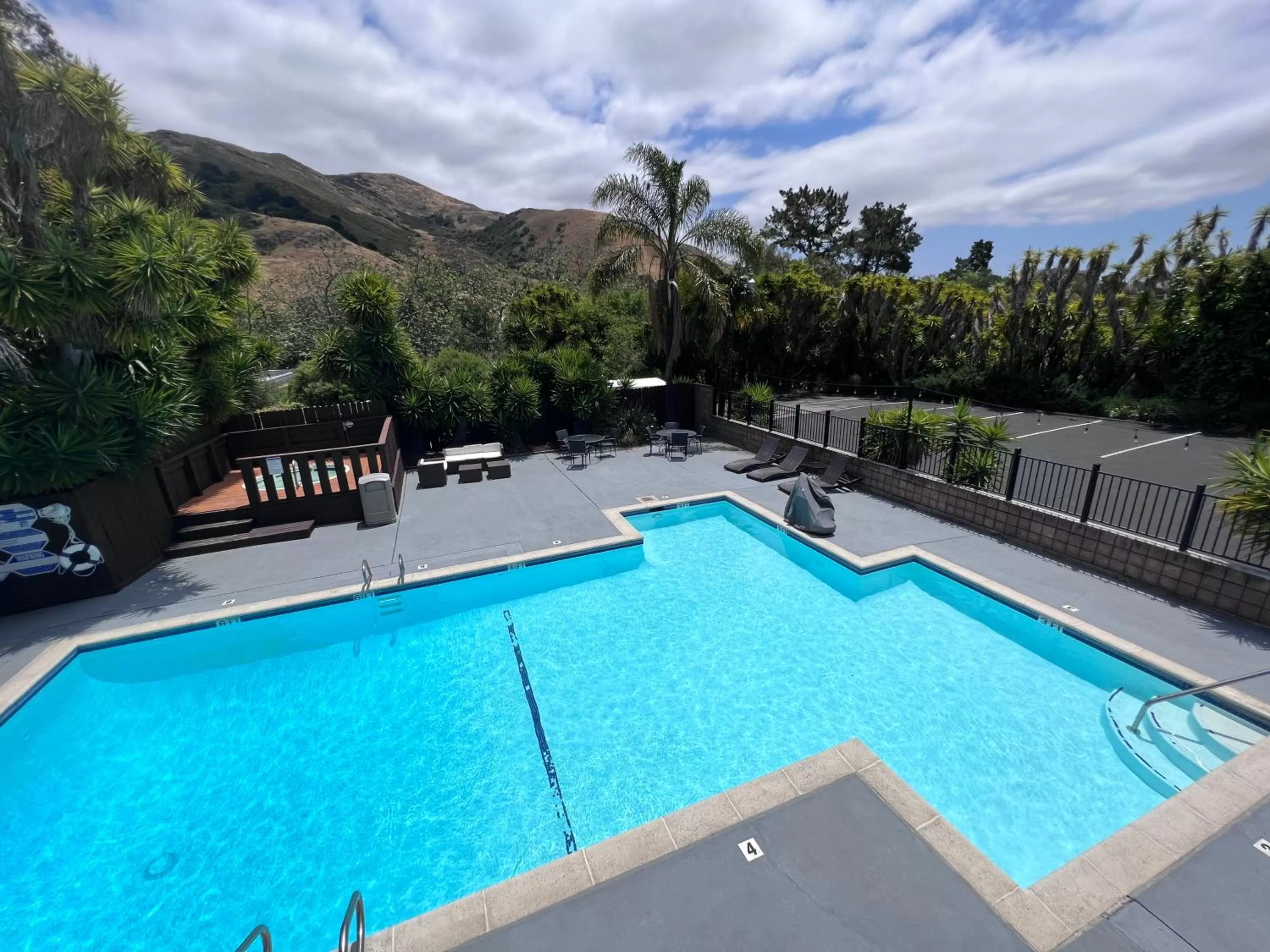 Pool view in Inn at San Luis Obispo