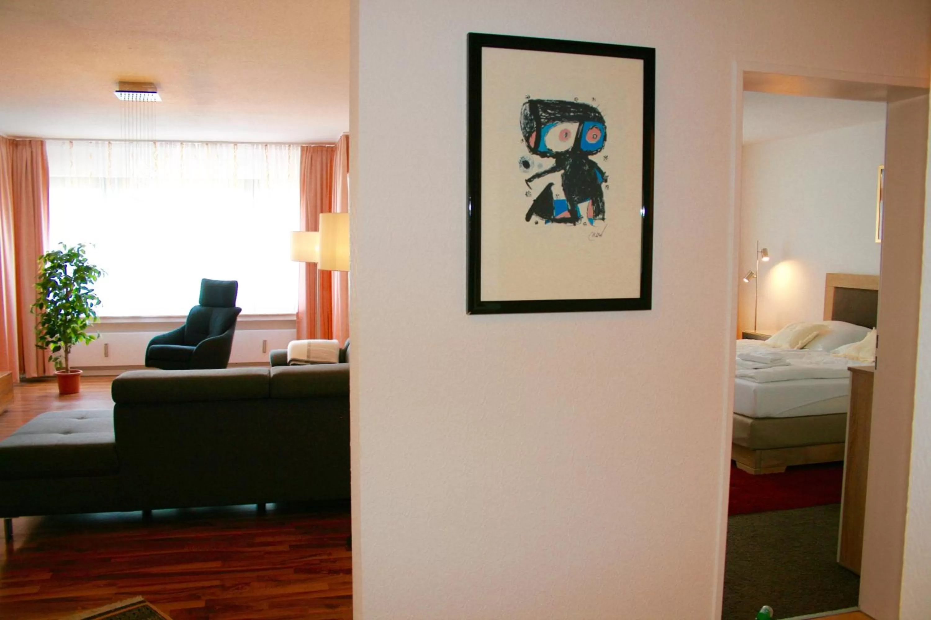 Bed in Gästehaus beim Prinz