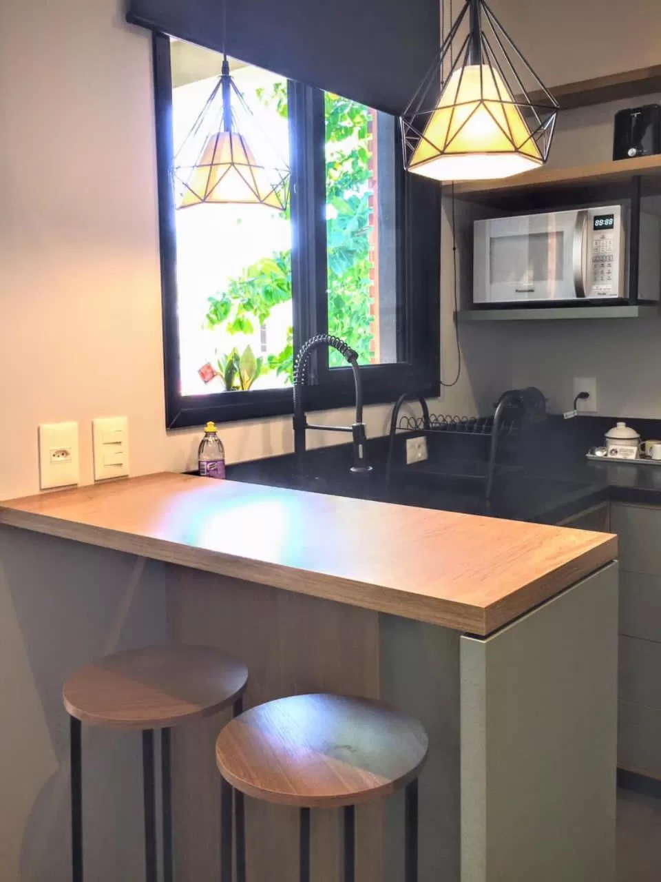 Kitchen or kitchenette in Hospedaria da Lagoa