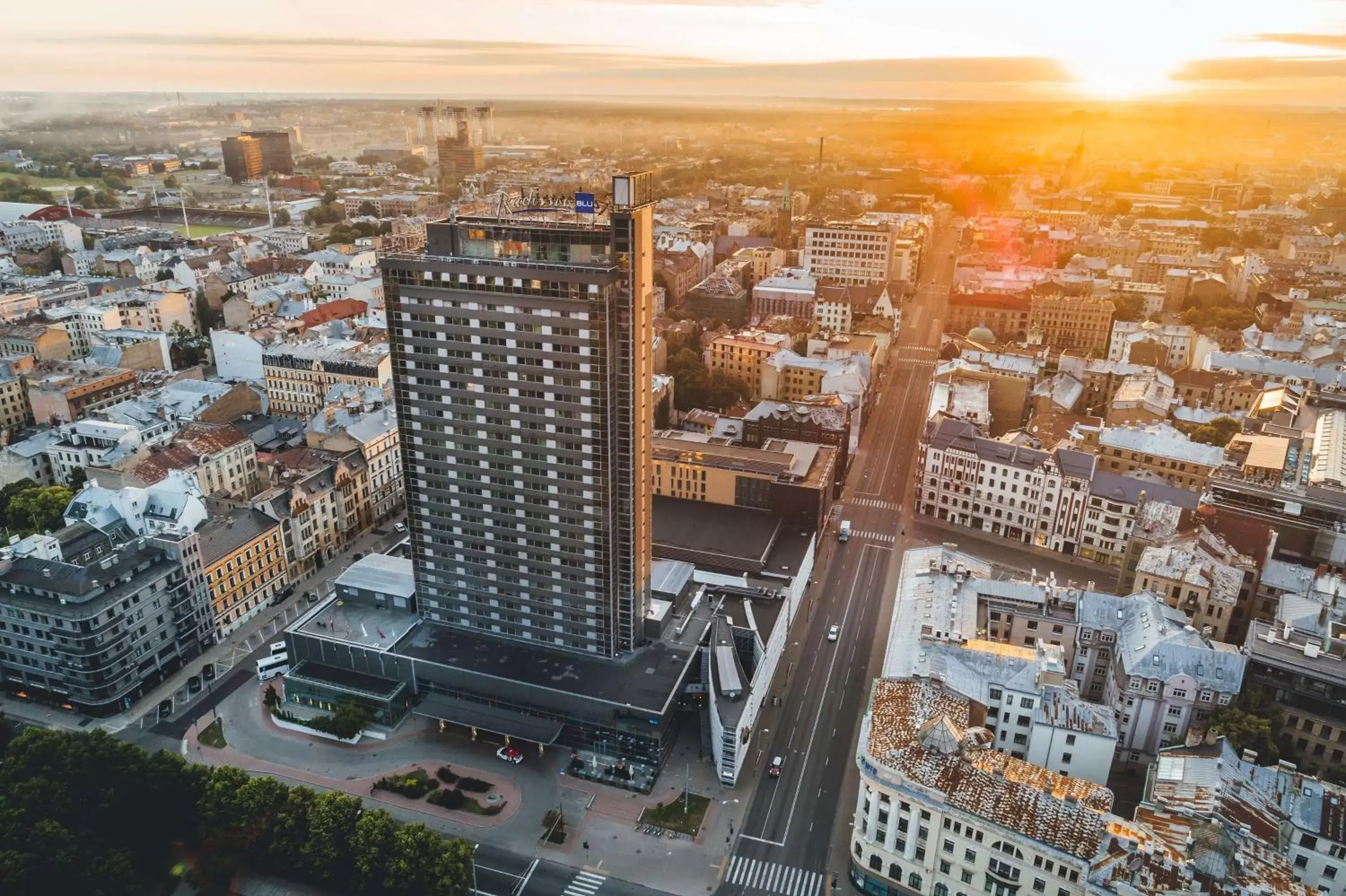 Property building, Bird's-eye View in Radisson Blu Latvija Conference & Spa Hotel, Riga