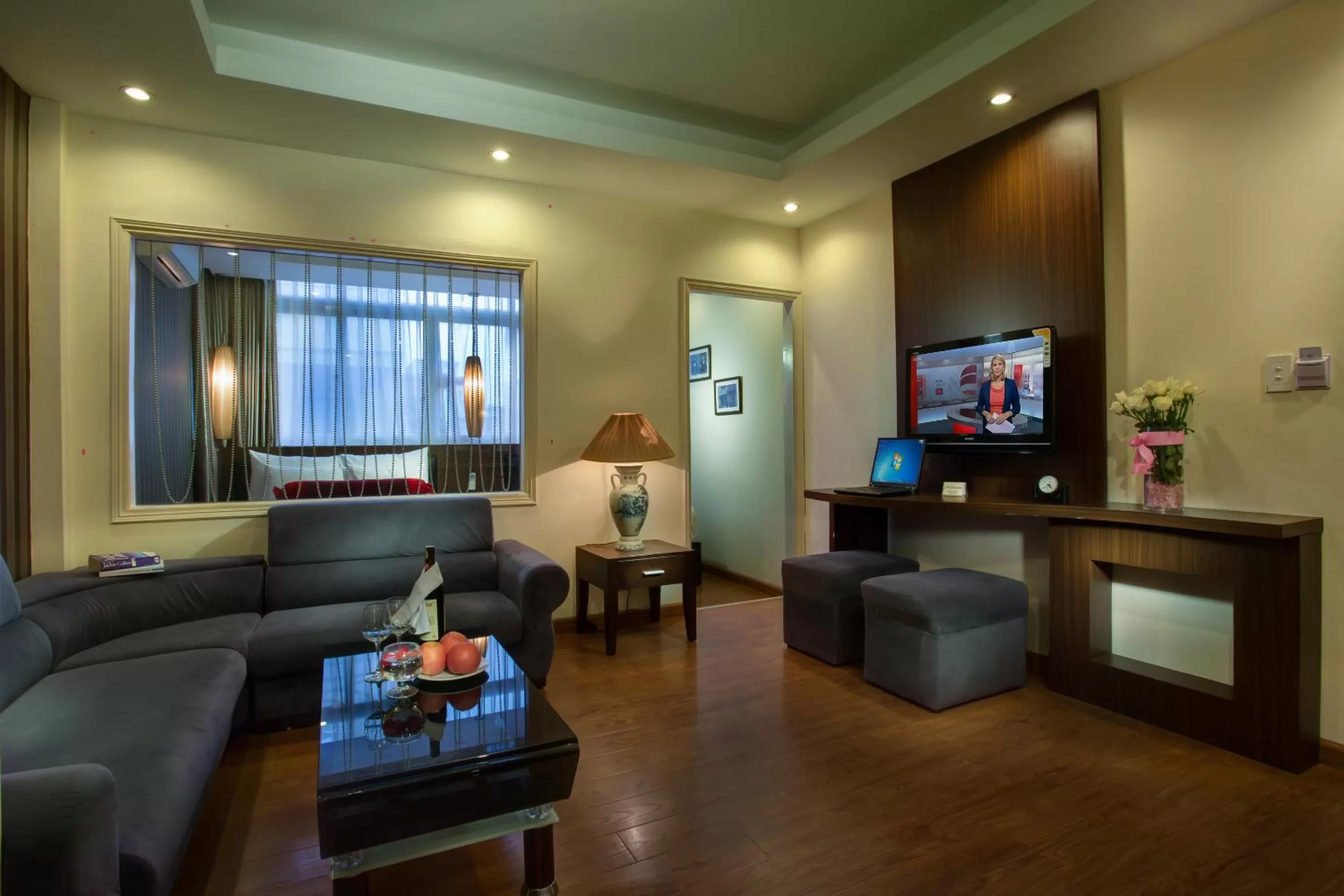 Seating area in Golden Art Hotel