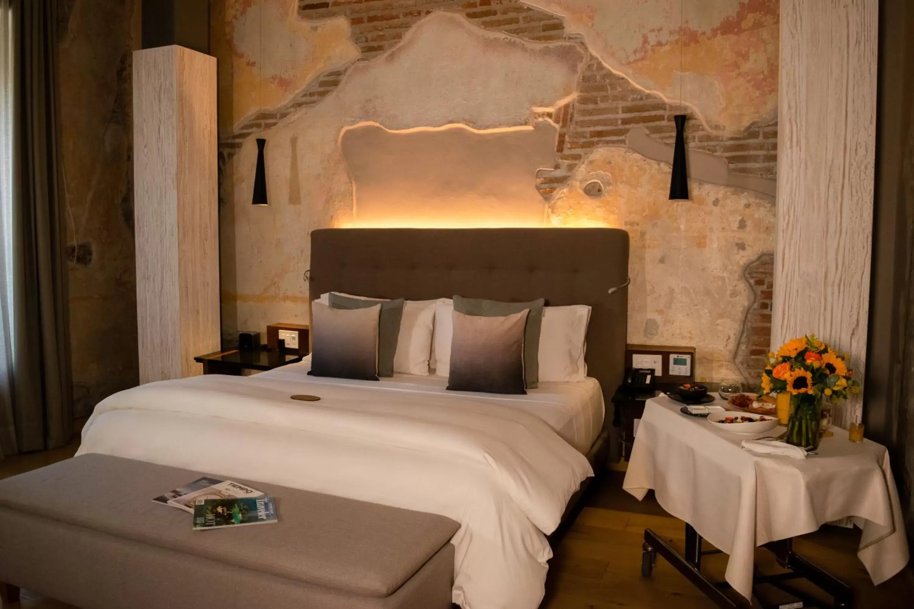 Bed in Cartesiano Boutique & Wellness Hotel