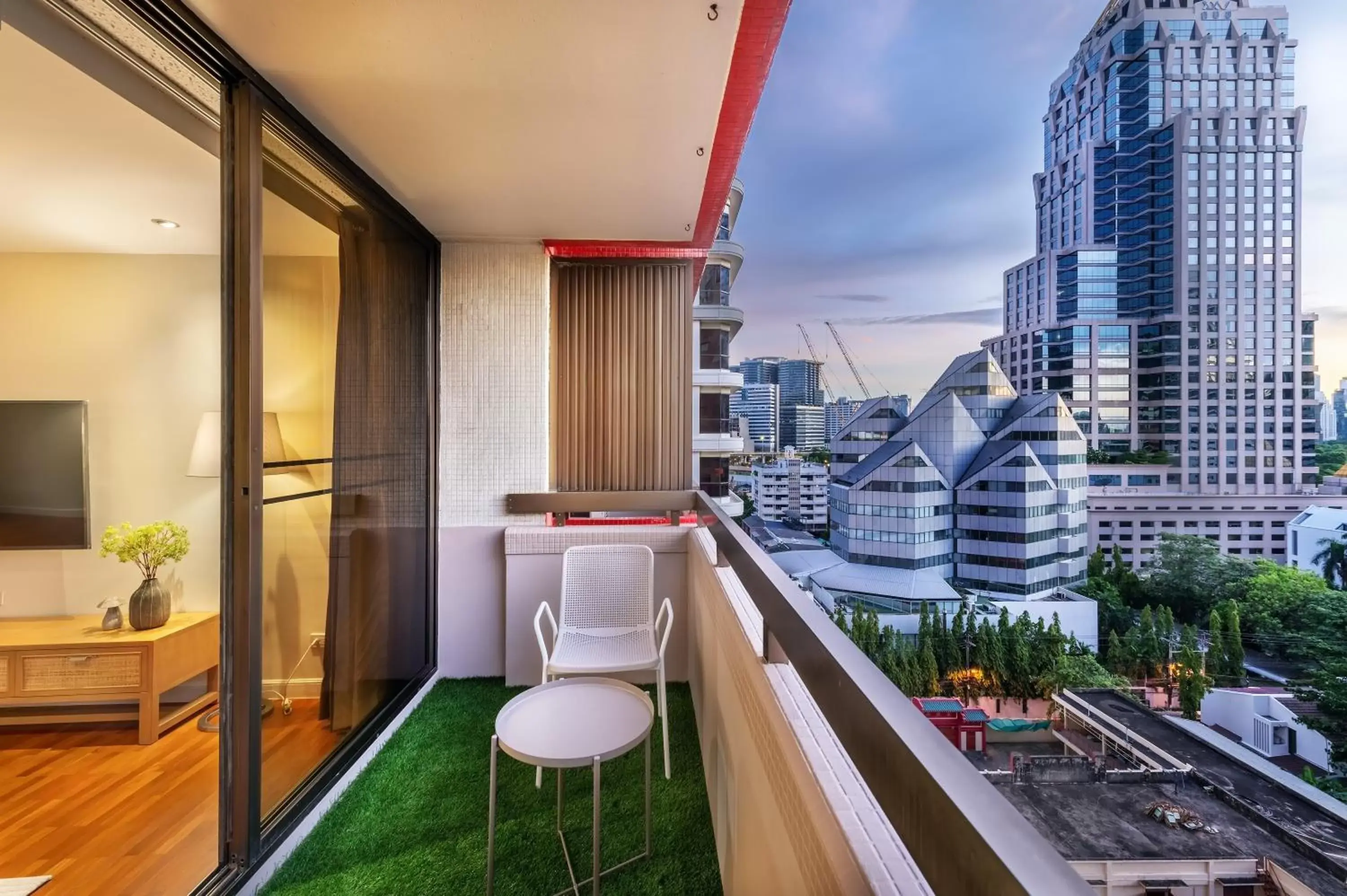 Balcony/Terrace in Bandara Suites Silom, Bangkok - SHA Extra Plus