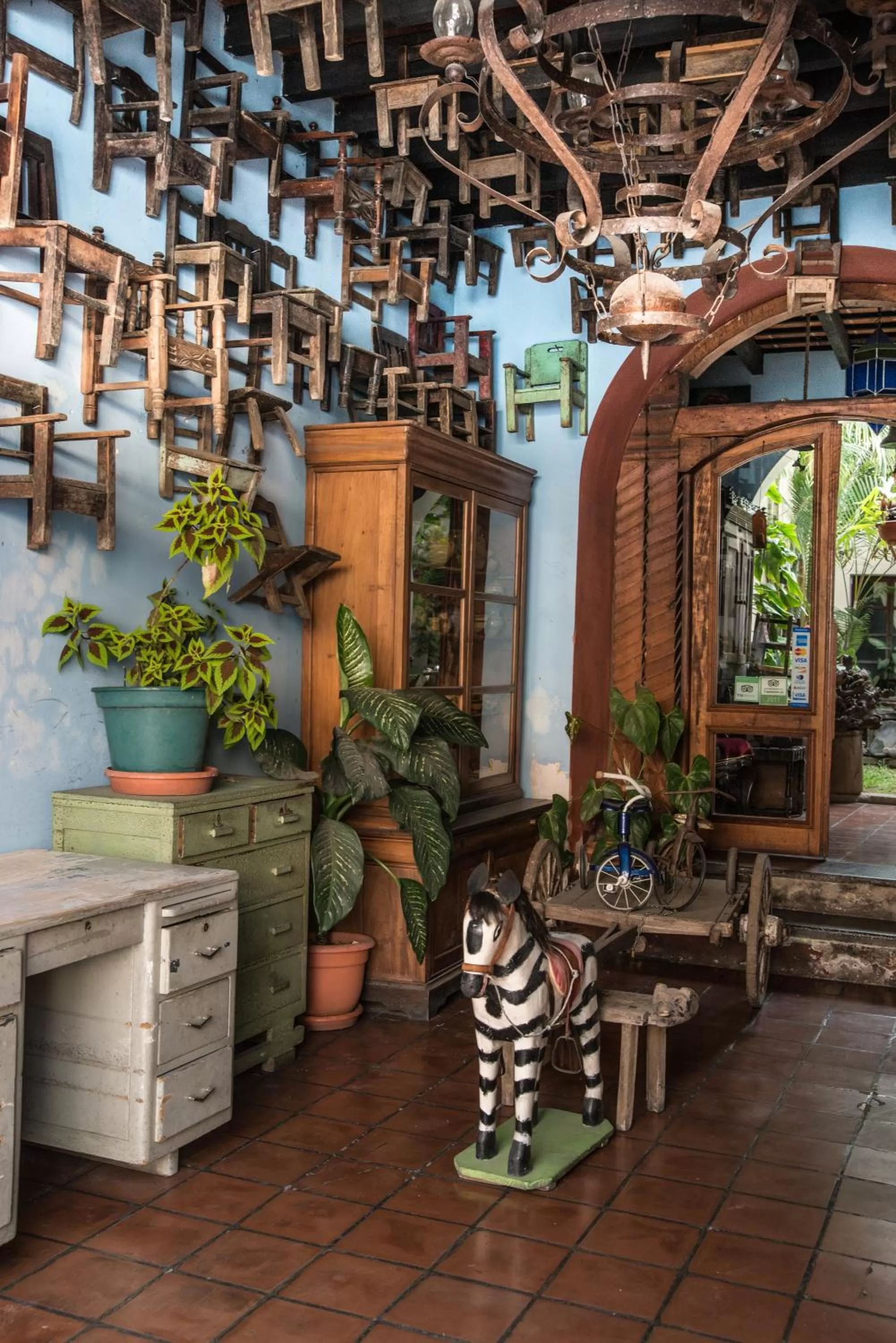 Lobby or reception in Posada San Sebastian