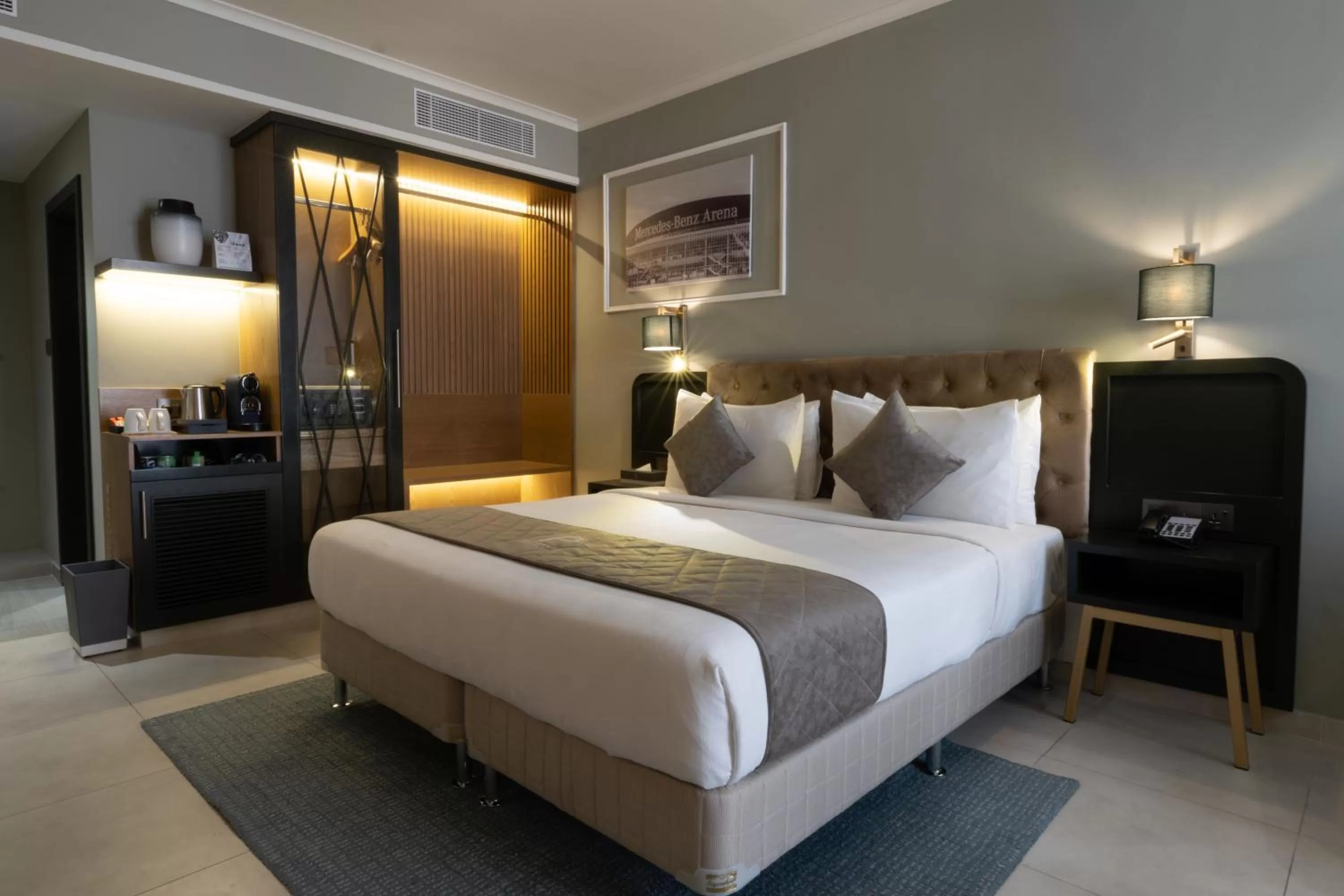 Bed in President Hotel