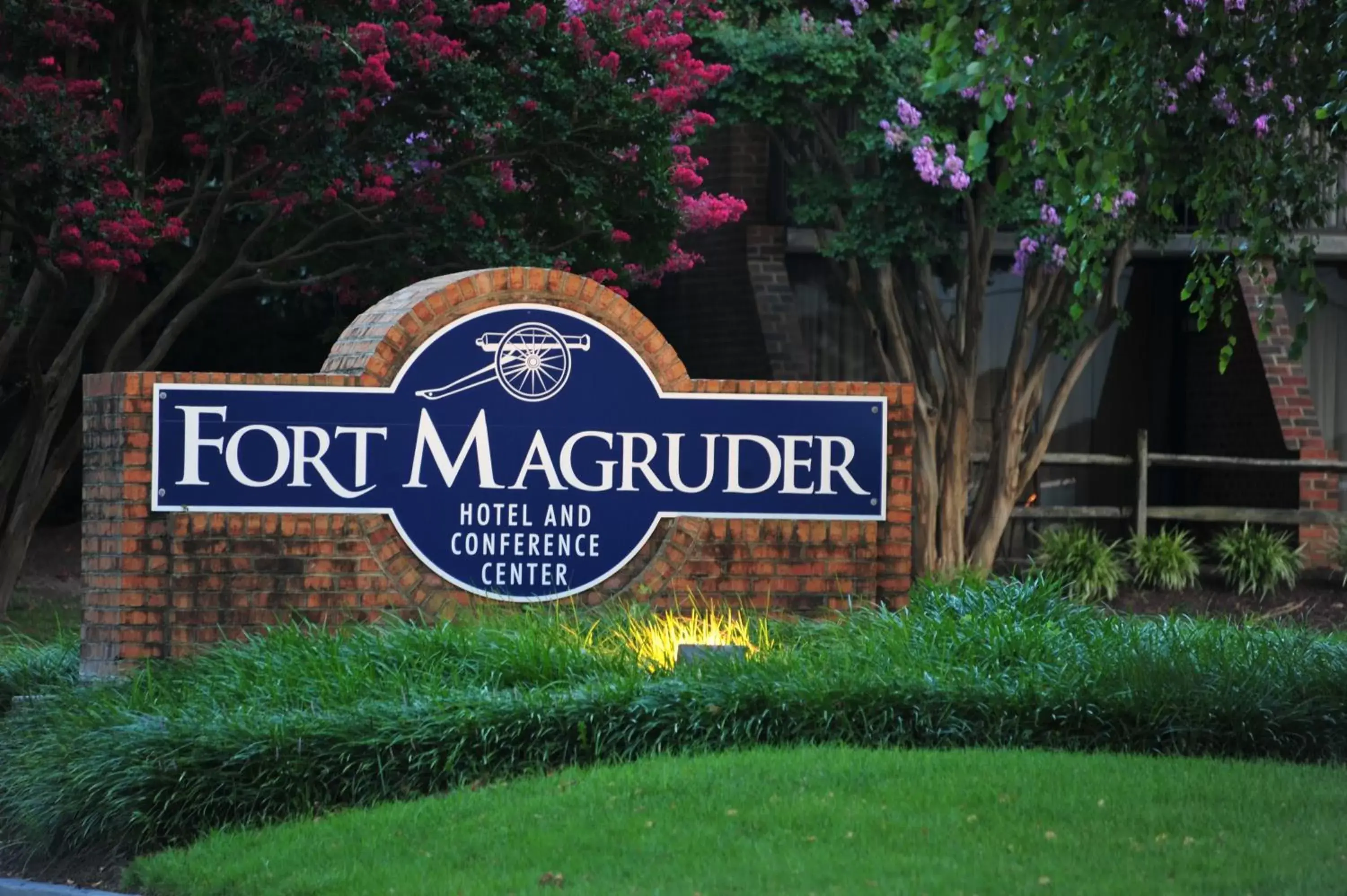 Property logo or sign in Fort Magruder Historic Williamsburg, Trademark by Wyndham