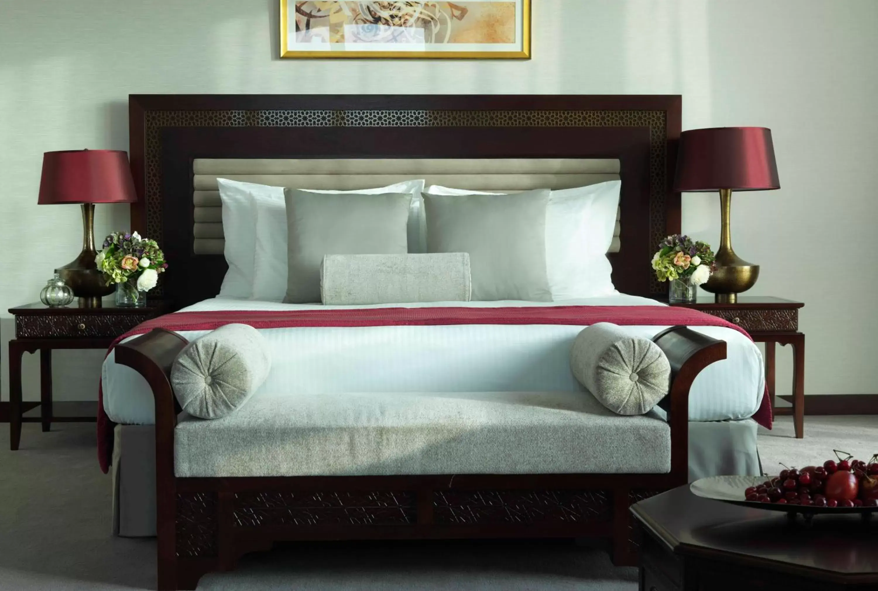 Bed in Bab Al Qasr Hotel