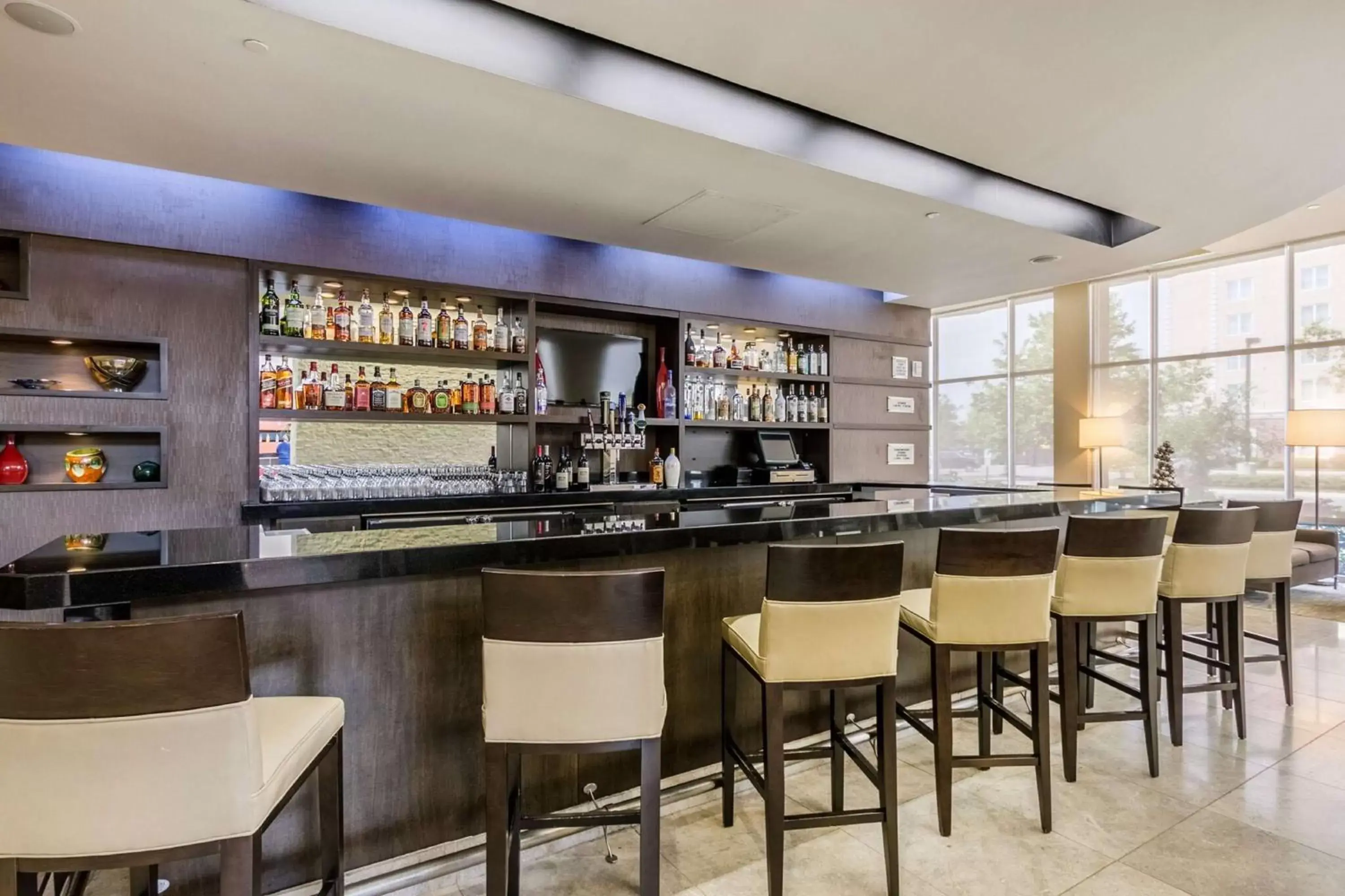 Lounge or bar, Restaurant/Places to Eat in Embassy Suites by Hilton Newark Airport