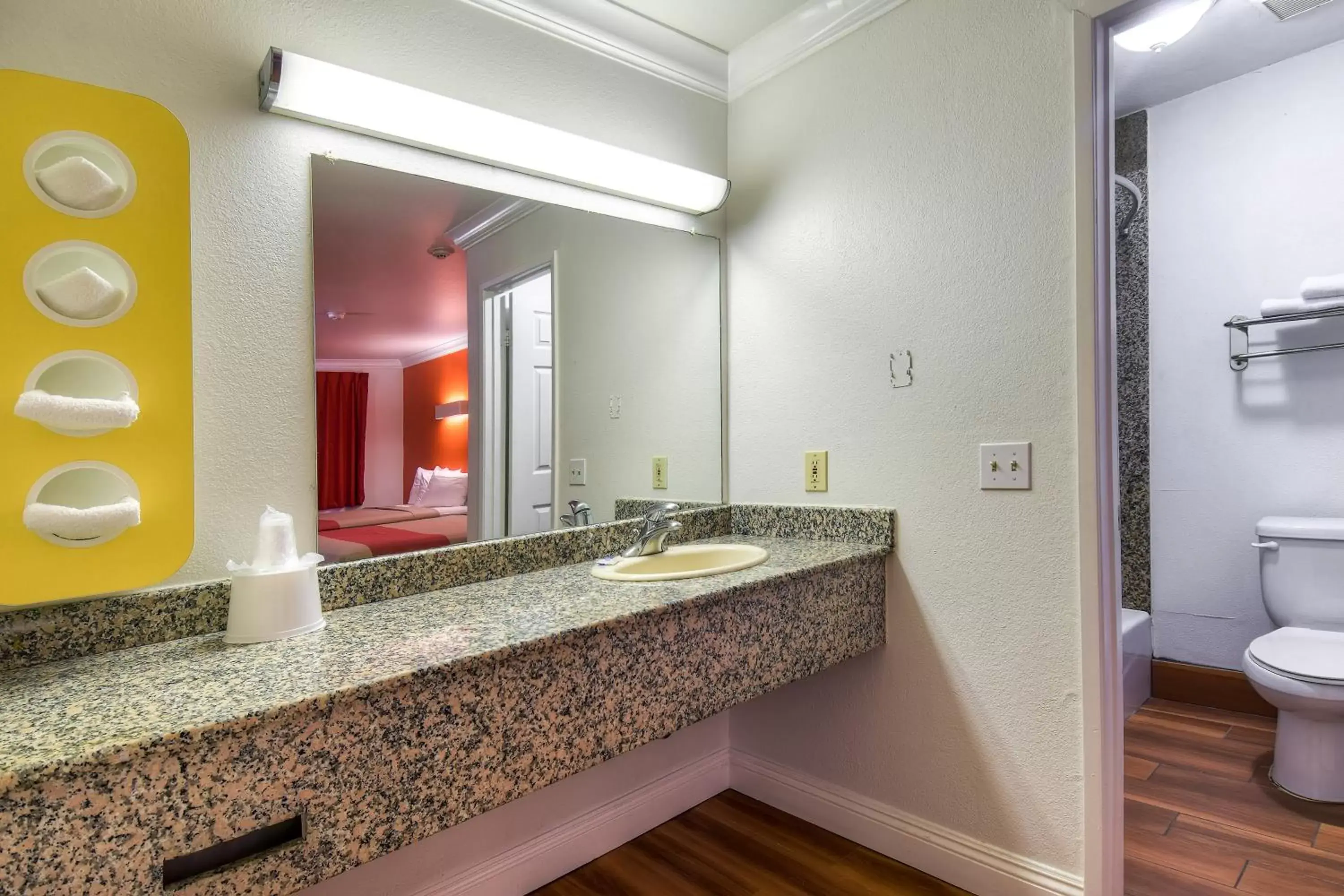 Bathroom in Motel 6-Menifee, CA