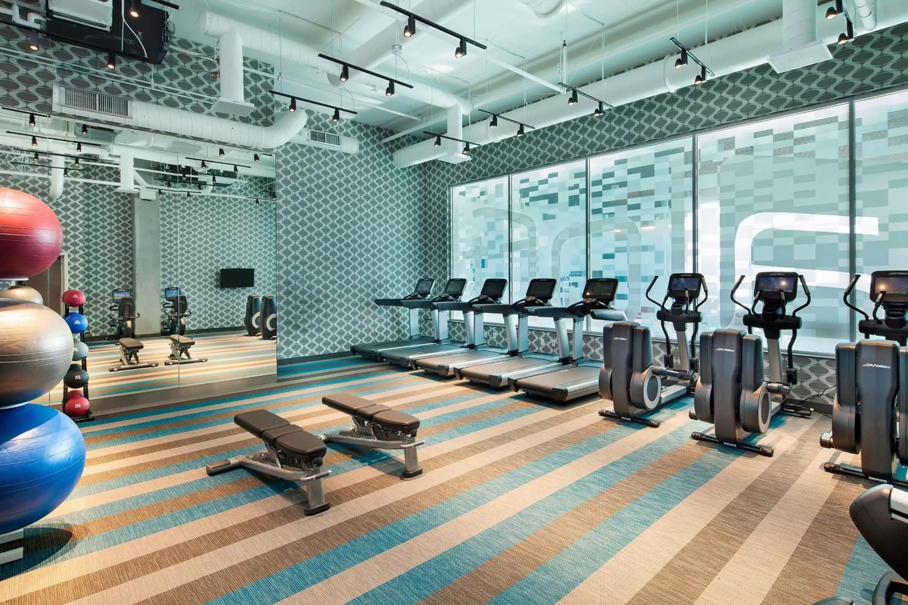 Fitness centre/facilities, Fitness Center/Facilities in Aloft Boston Seaport District