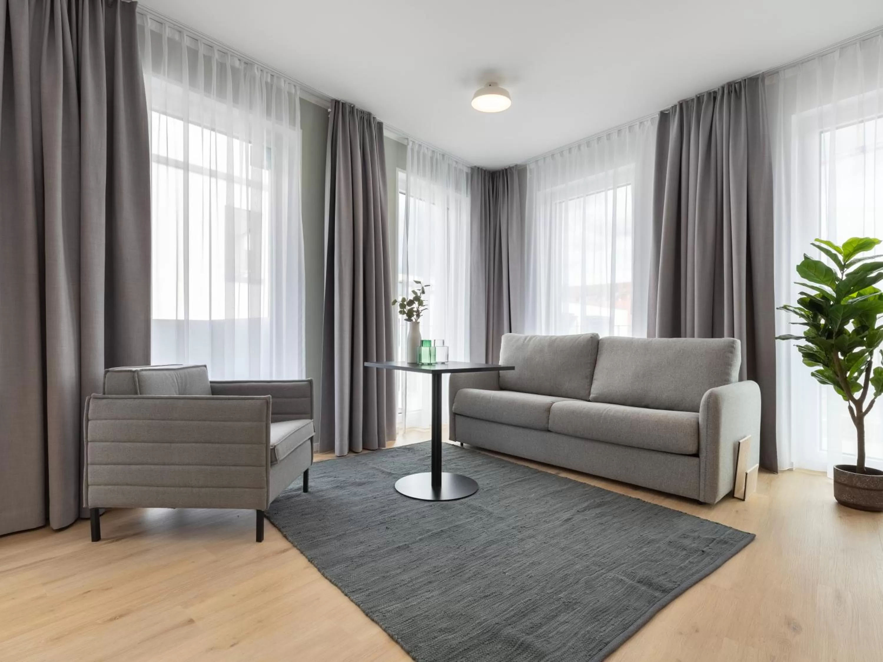 Living room in Limehome Gütersloh Eickhoffstraße