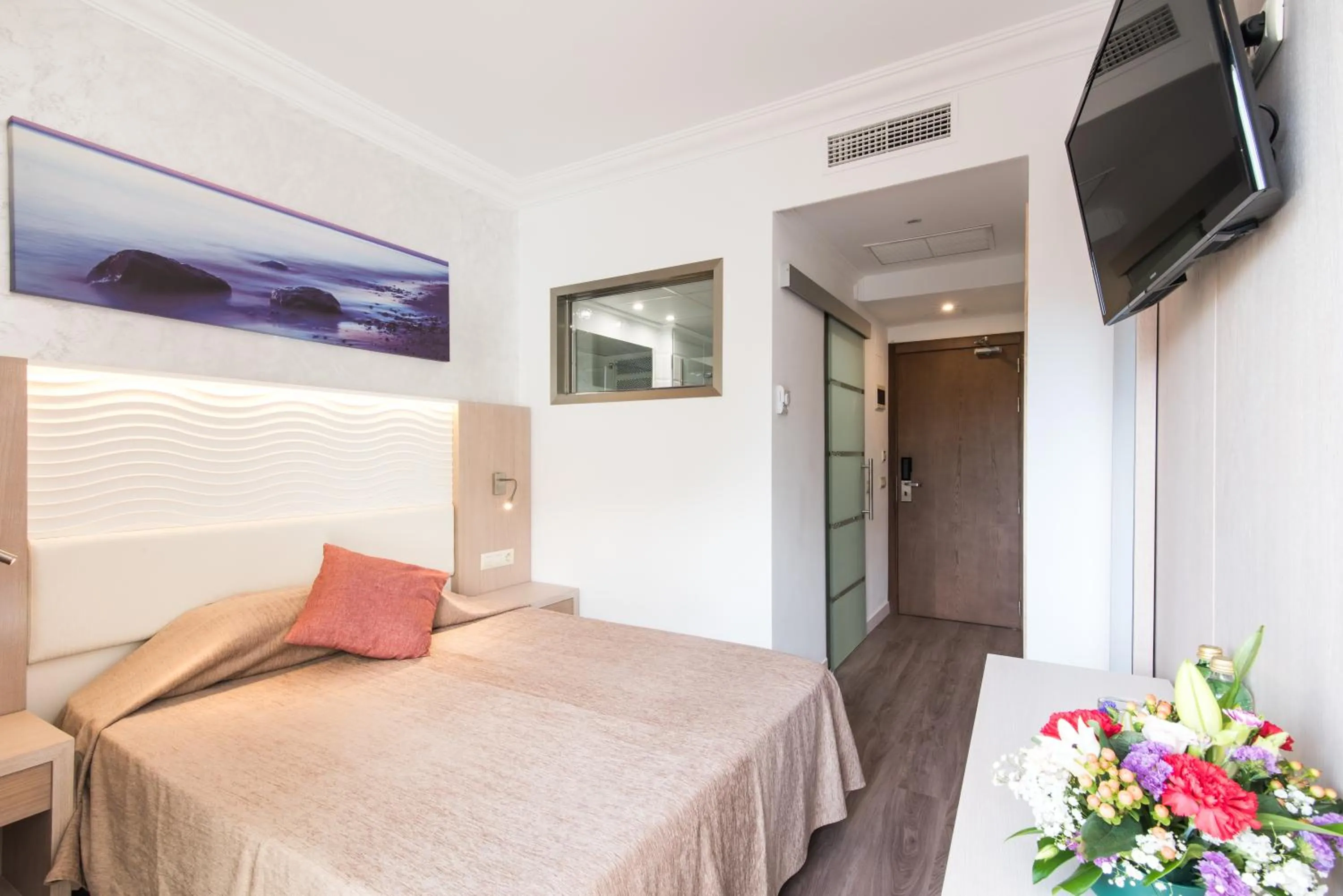 Bed in Hotel Baviera