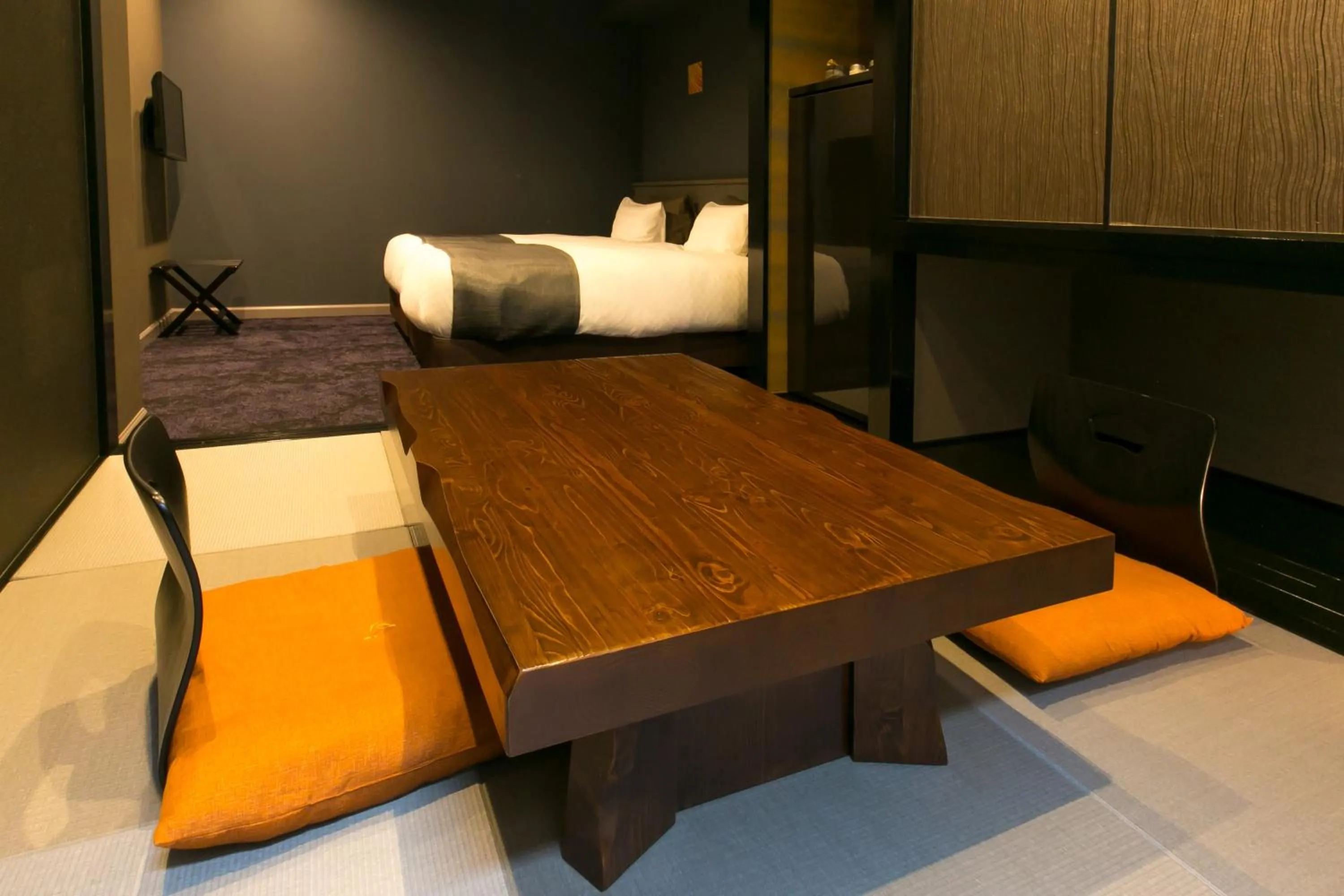 Bed in Hotel Banister Kyoto