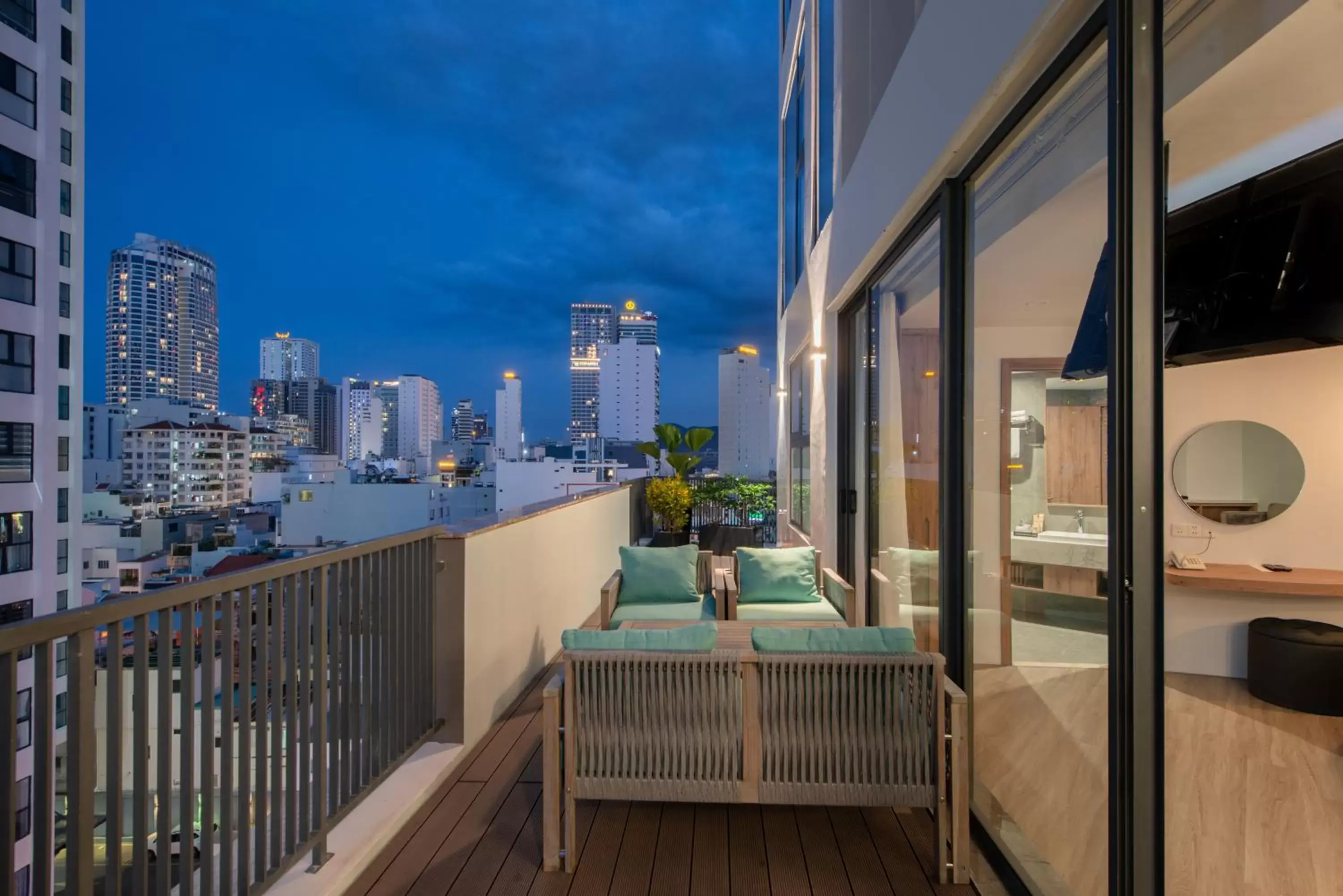 Balcony/Terrace in Zenia Boutique Hotel Nha Trang