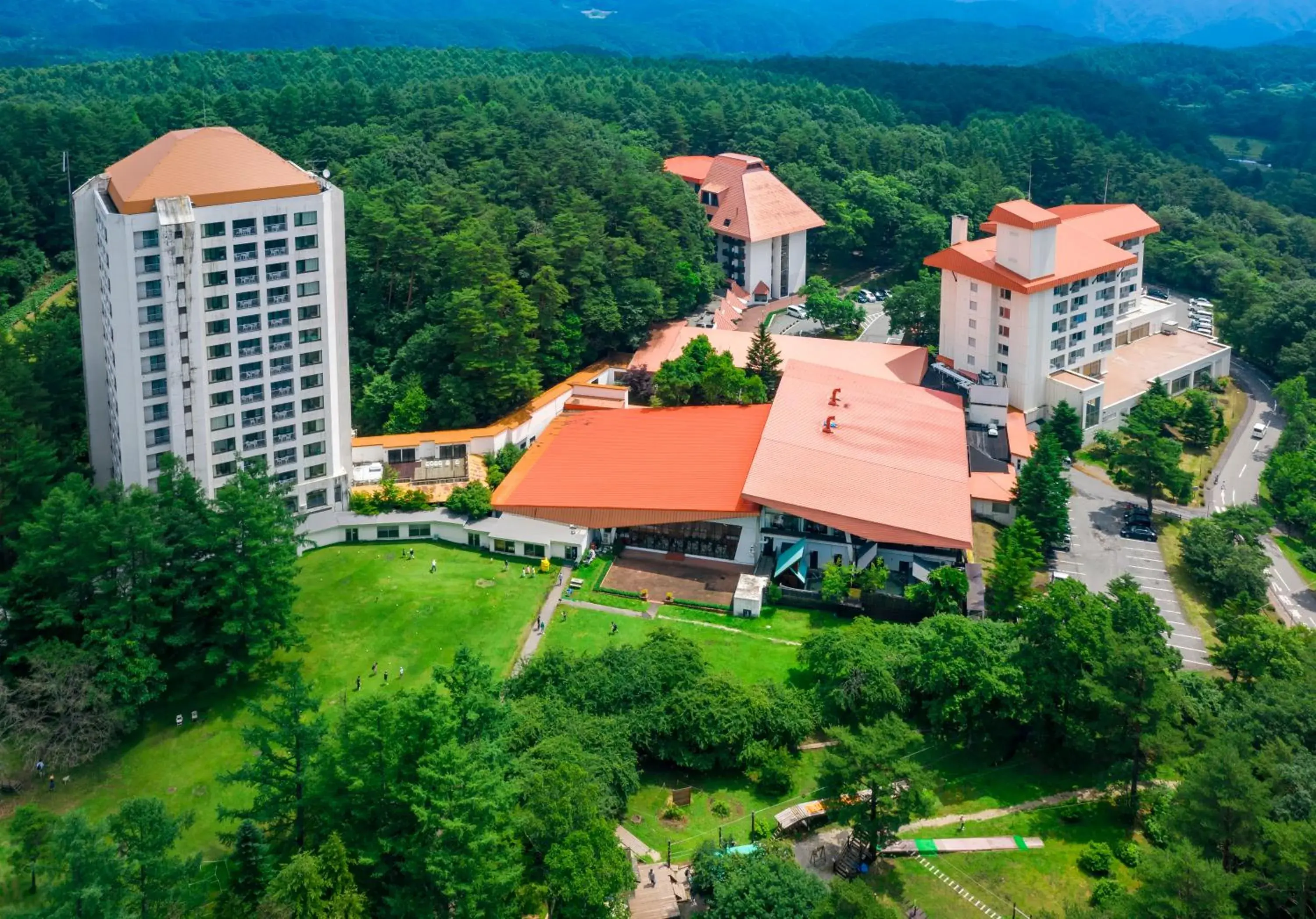 Property building, Bird's-eye View in Kusatsu Onsen Hotel Village