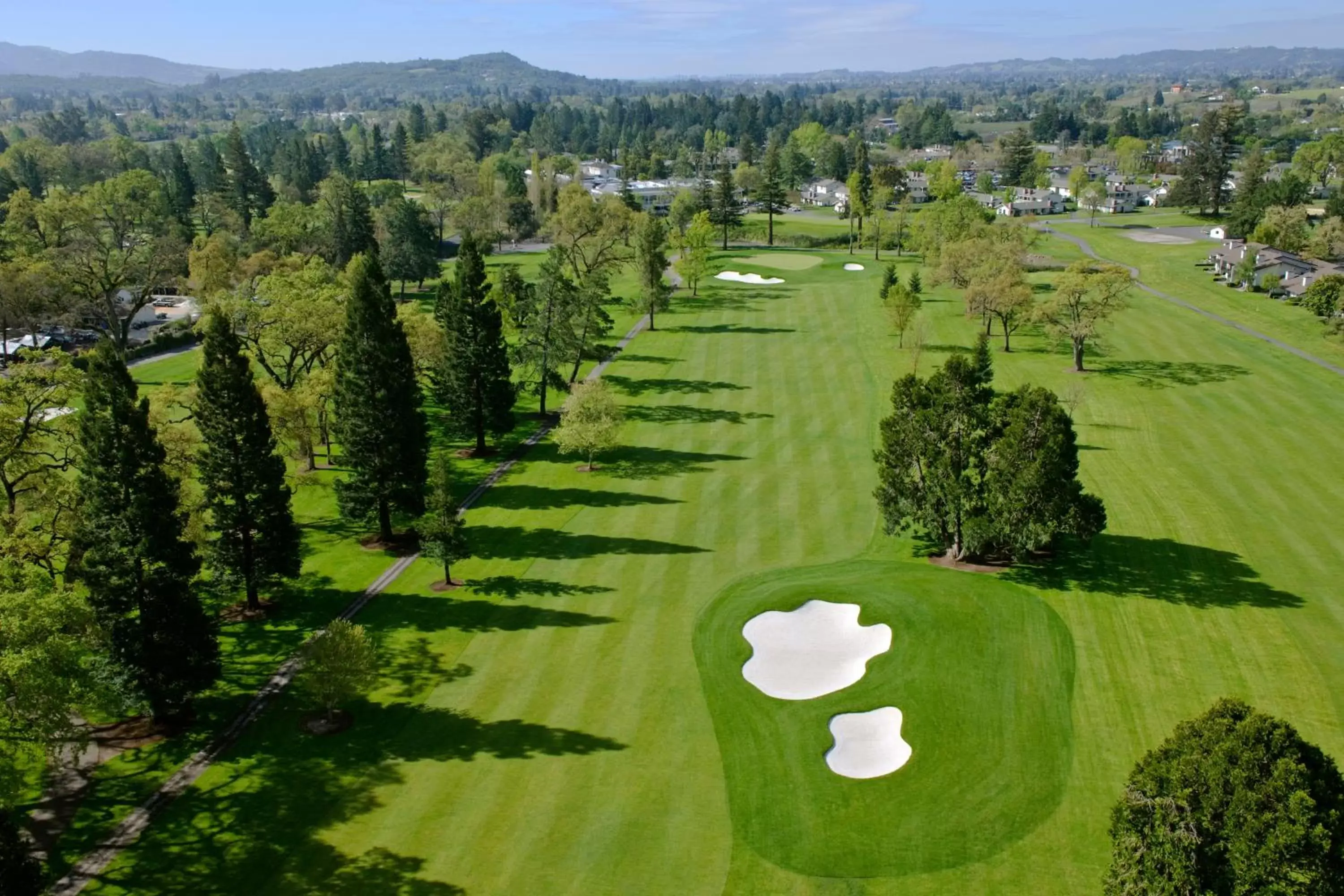 Golfcourse, Bird's-eye View in Silverado Resort