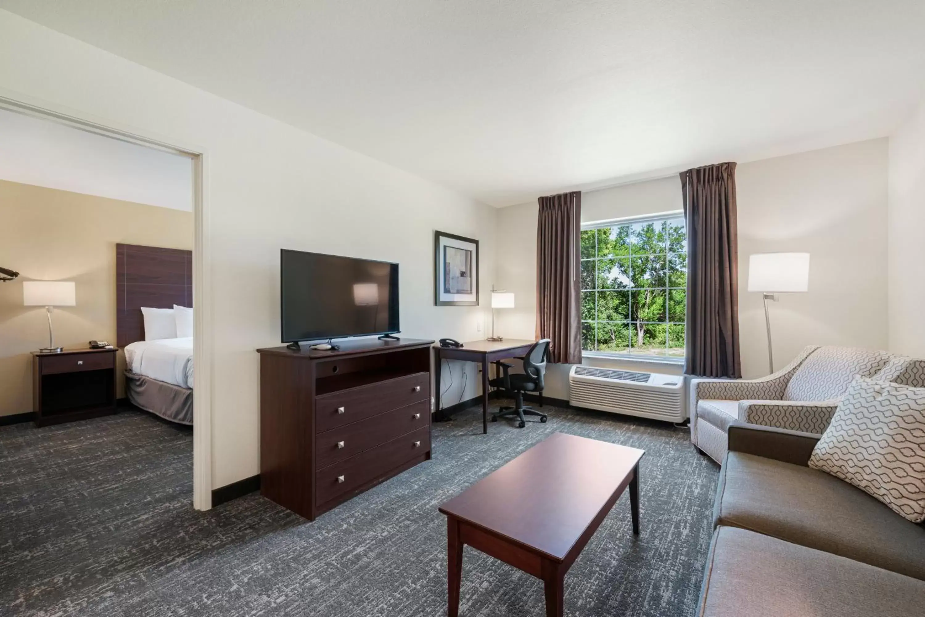 TV and multimedia, TV/Entertainment Center in Cobblestone Hotel & Suites - Urbana