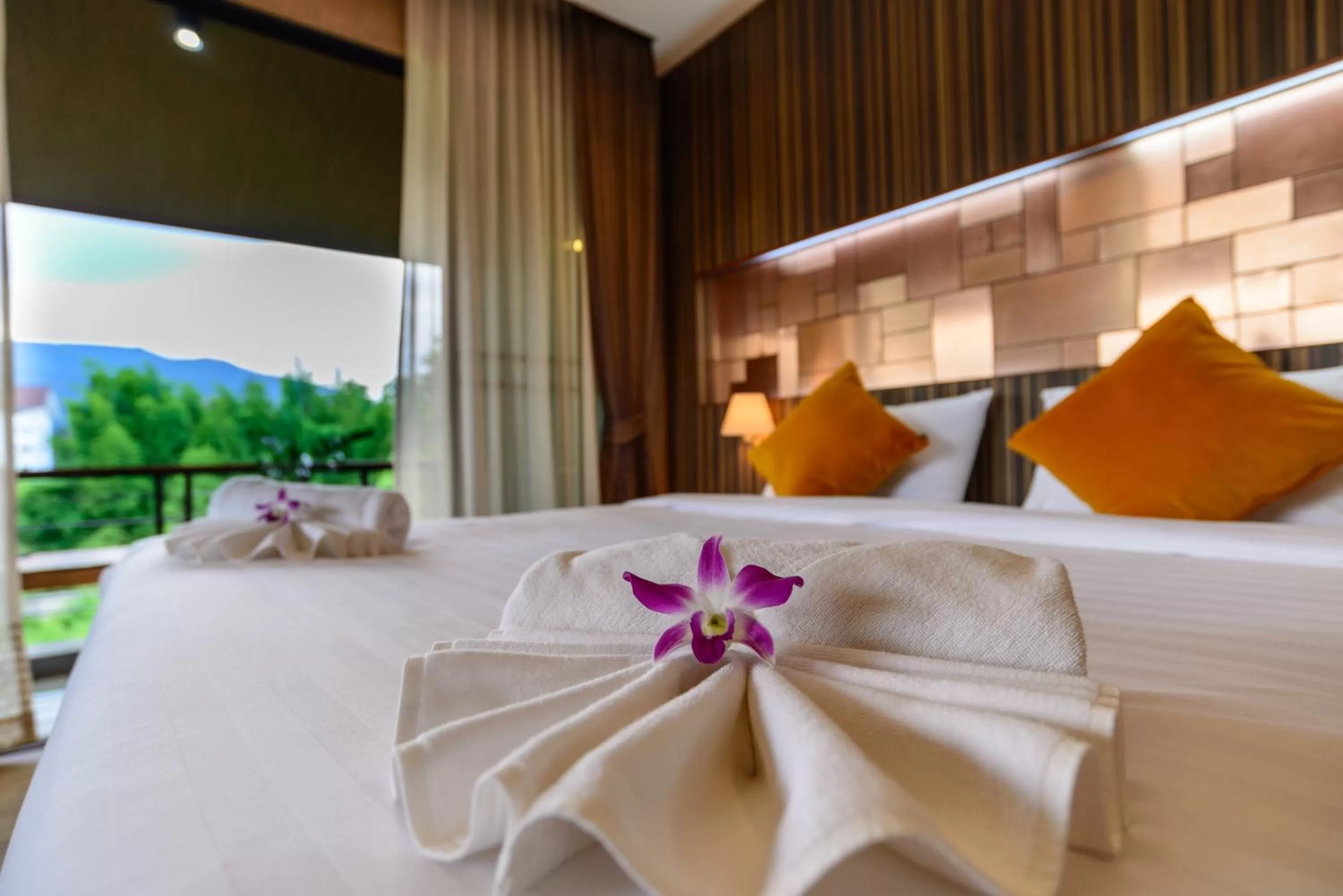 Decorative detail, Bed in Burapa Boutique