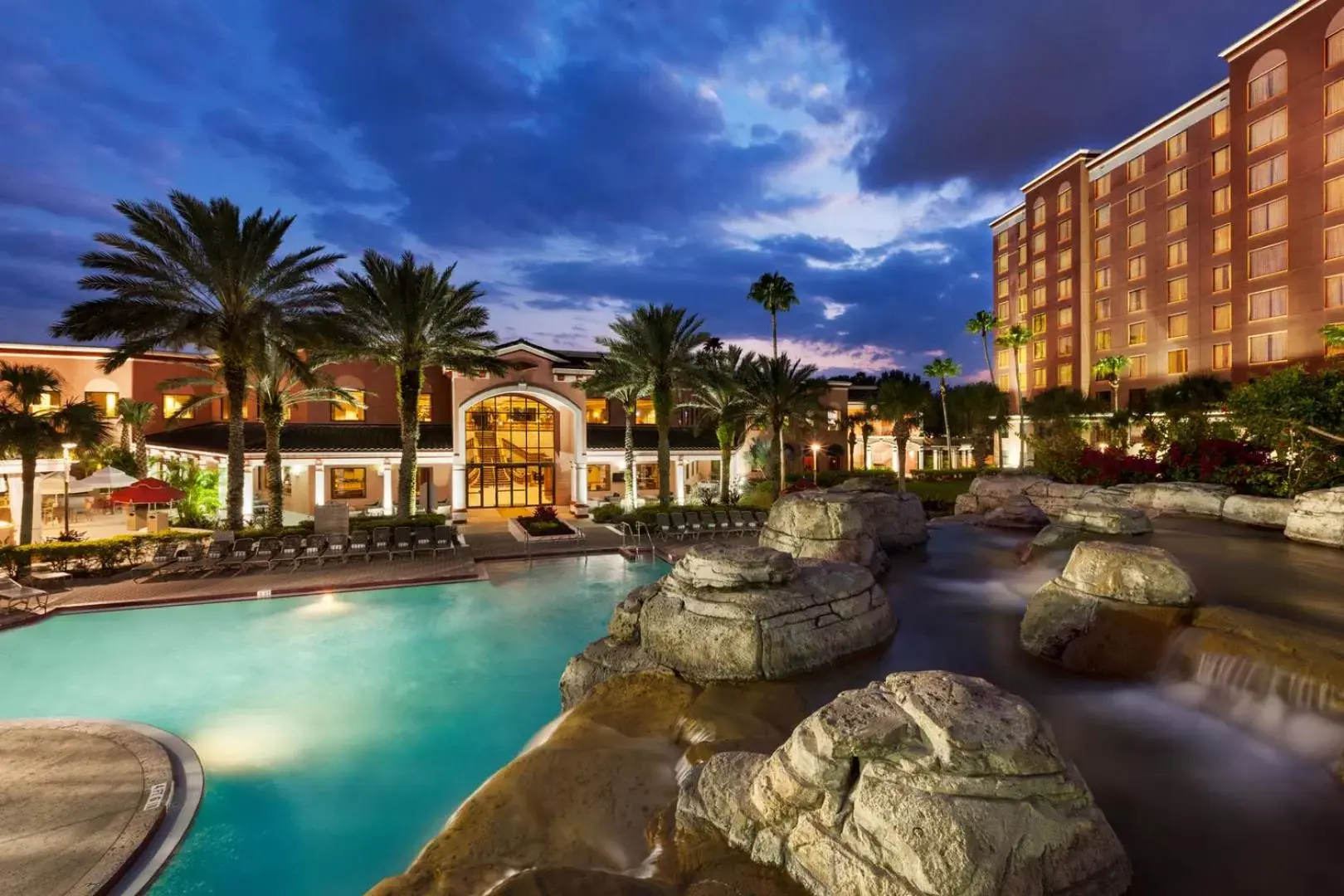 Night, Property Building in Caribe Royale Orlando