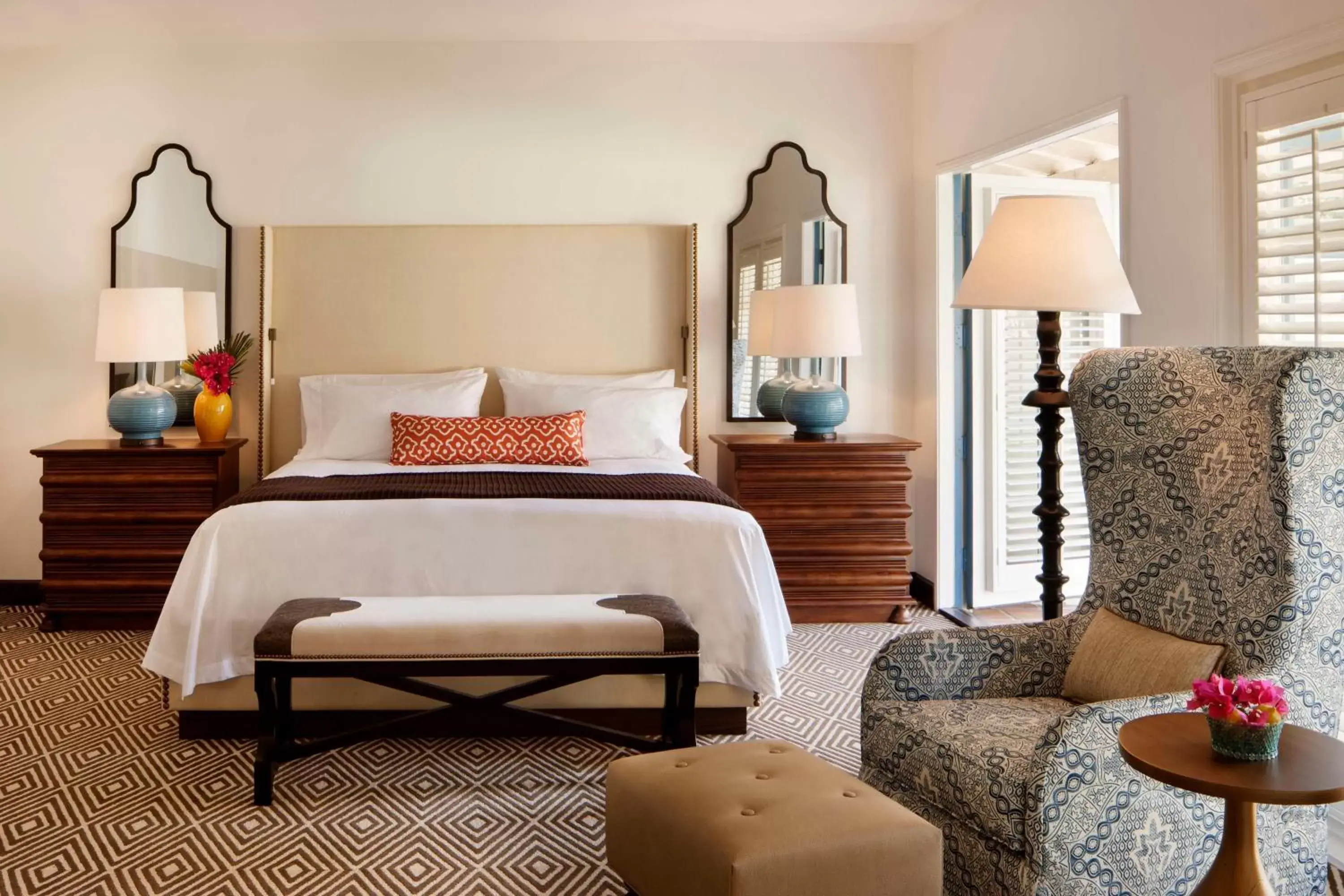 Living room, Bed in La Quinta Resort & Club, Curio Collection