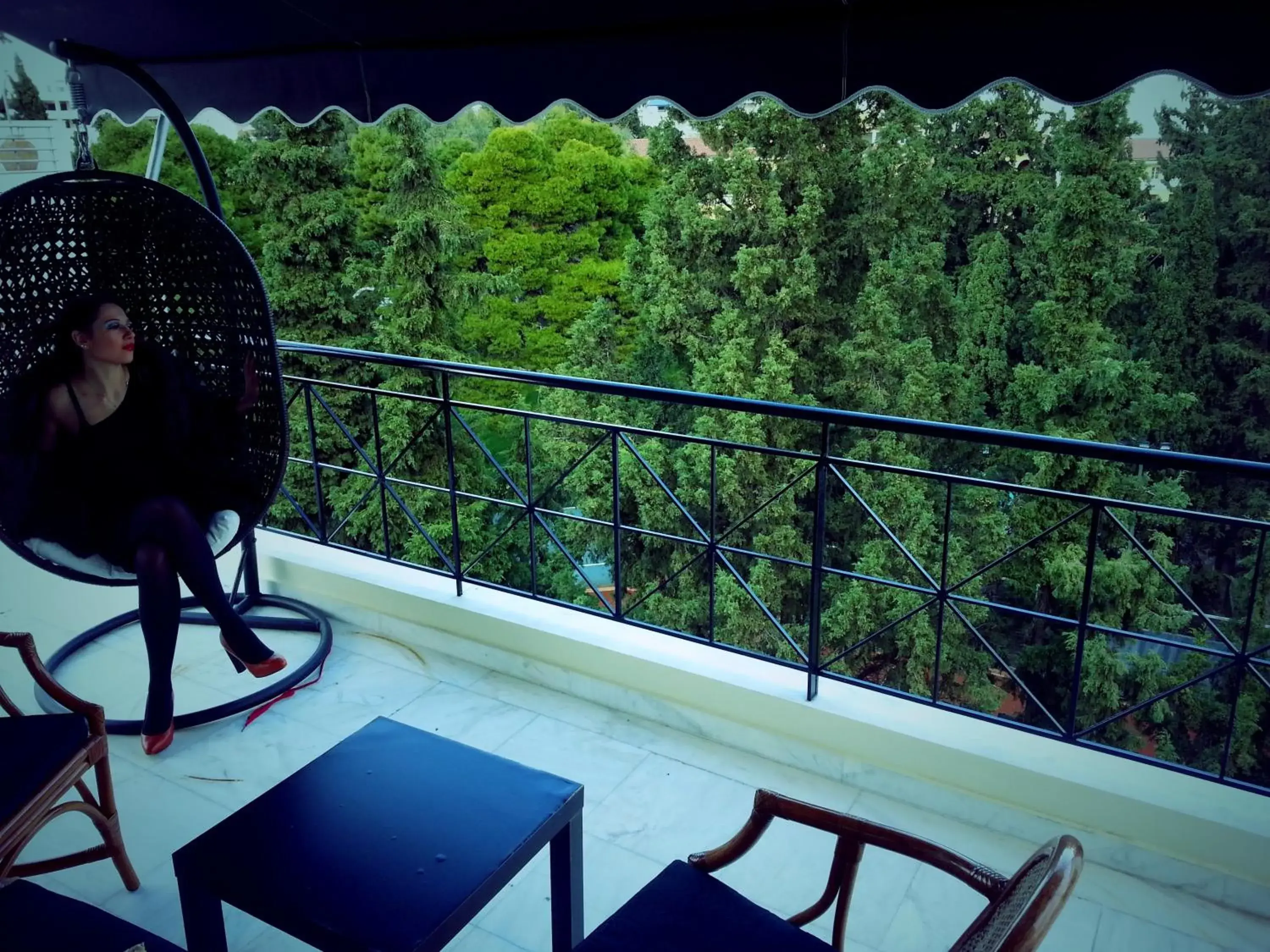 Bird's eye view, Balcony/Terrace in Andromeda Suites & Apartments