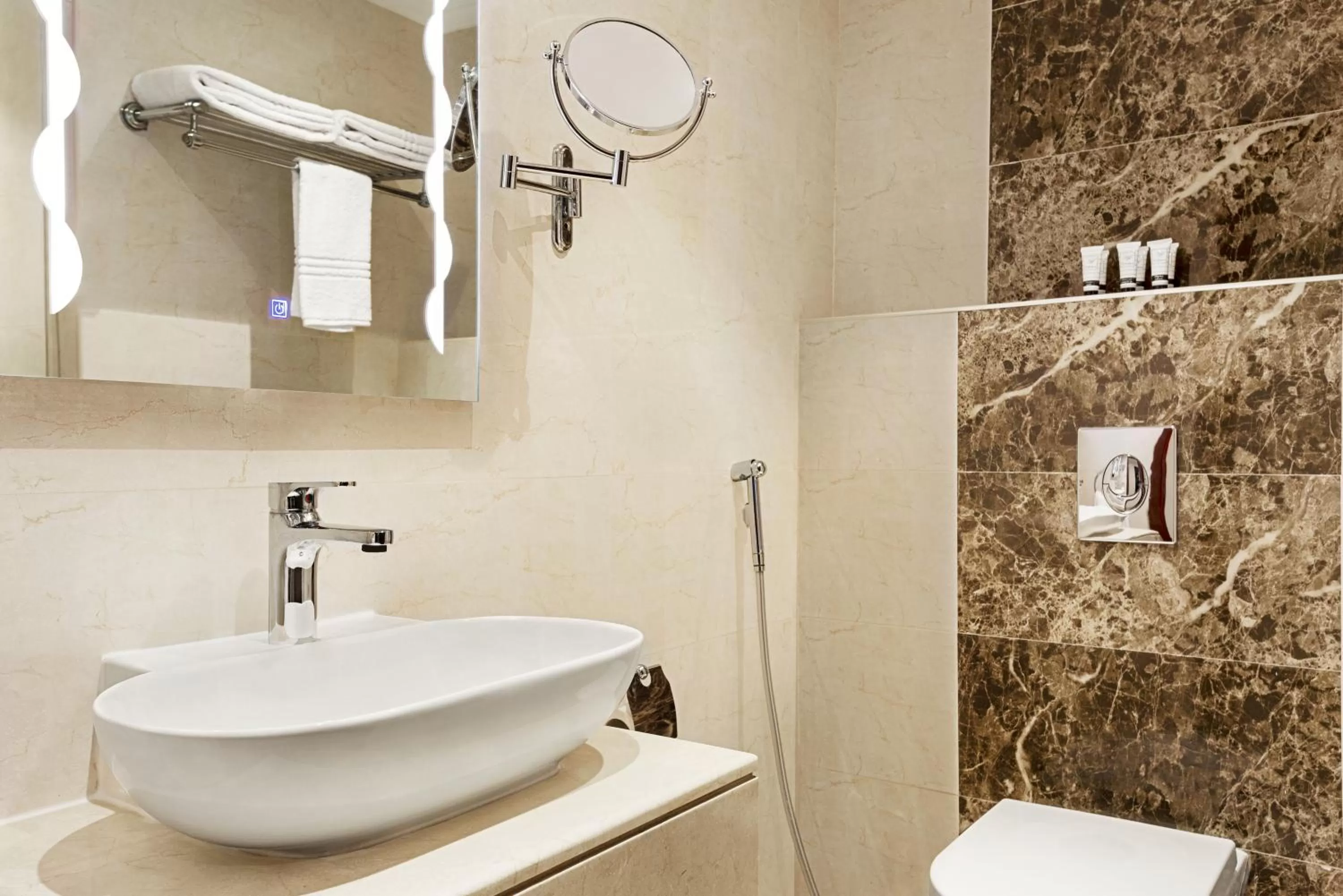 Bathroom in Eastyard Dammam Hotel - Formerly Ramada by Wyndham Dammam