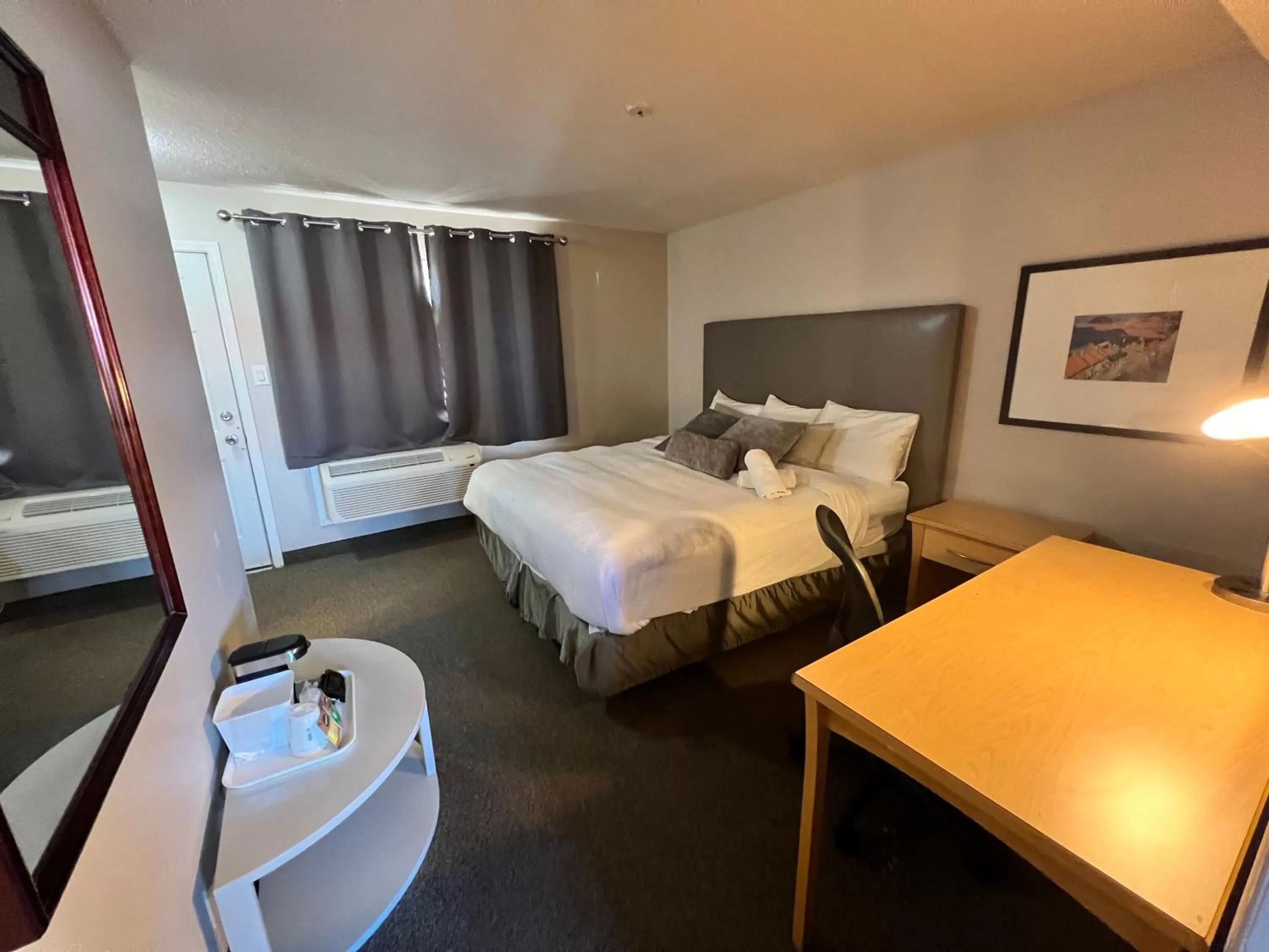 Bed in Thriftlodge Saskatoon