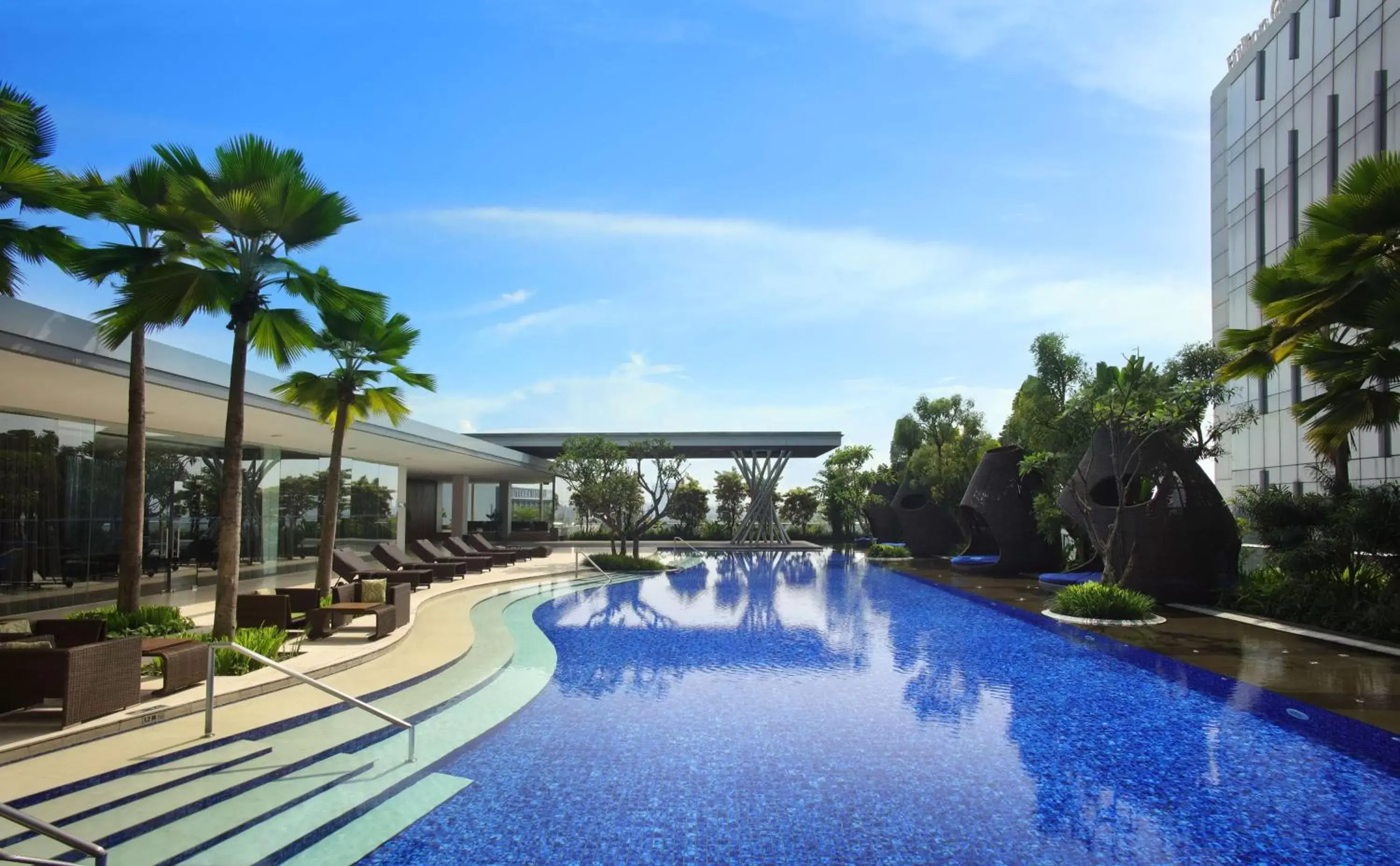 Pool view, Swimming Pool in Hilton Bandung